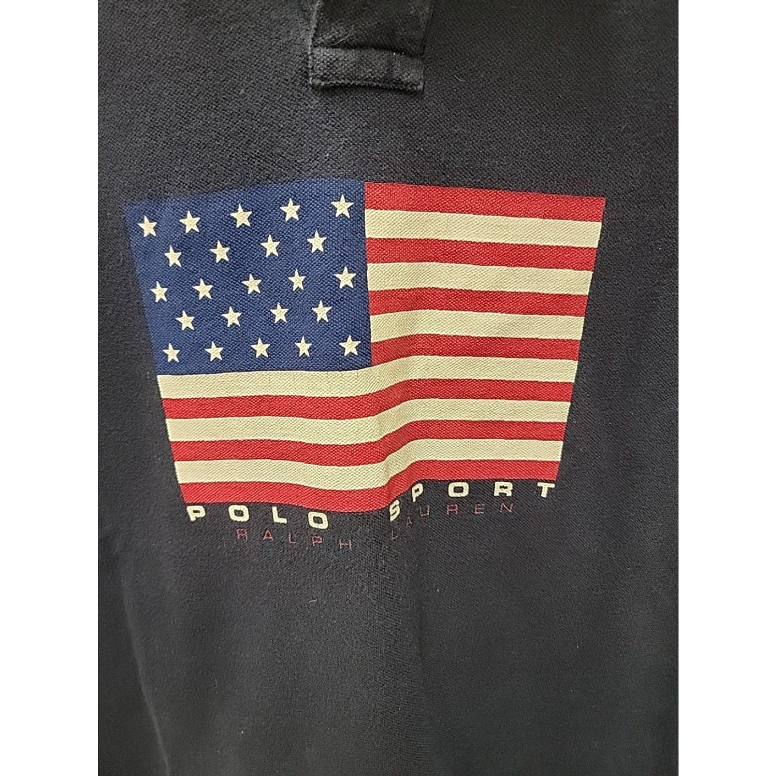 Ralph Lauren VINTAGE Ralph Lauren POLO SPORT FLAG Stars and Stripes Short Sleeve Polo XL Men Blue Polo Shirt Shirt Size US XL / EU 56 / 4 - 2 Thumbnail