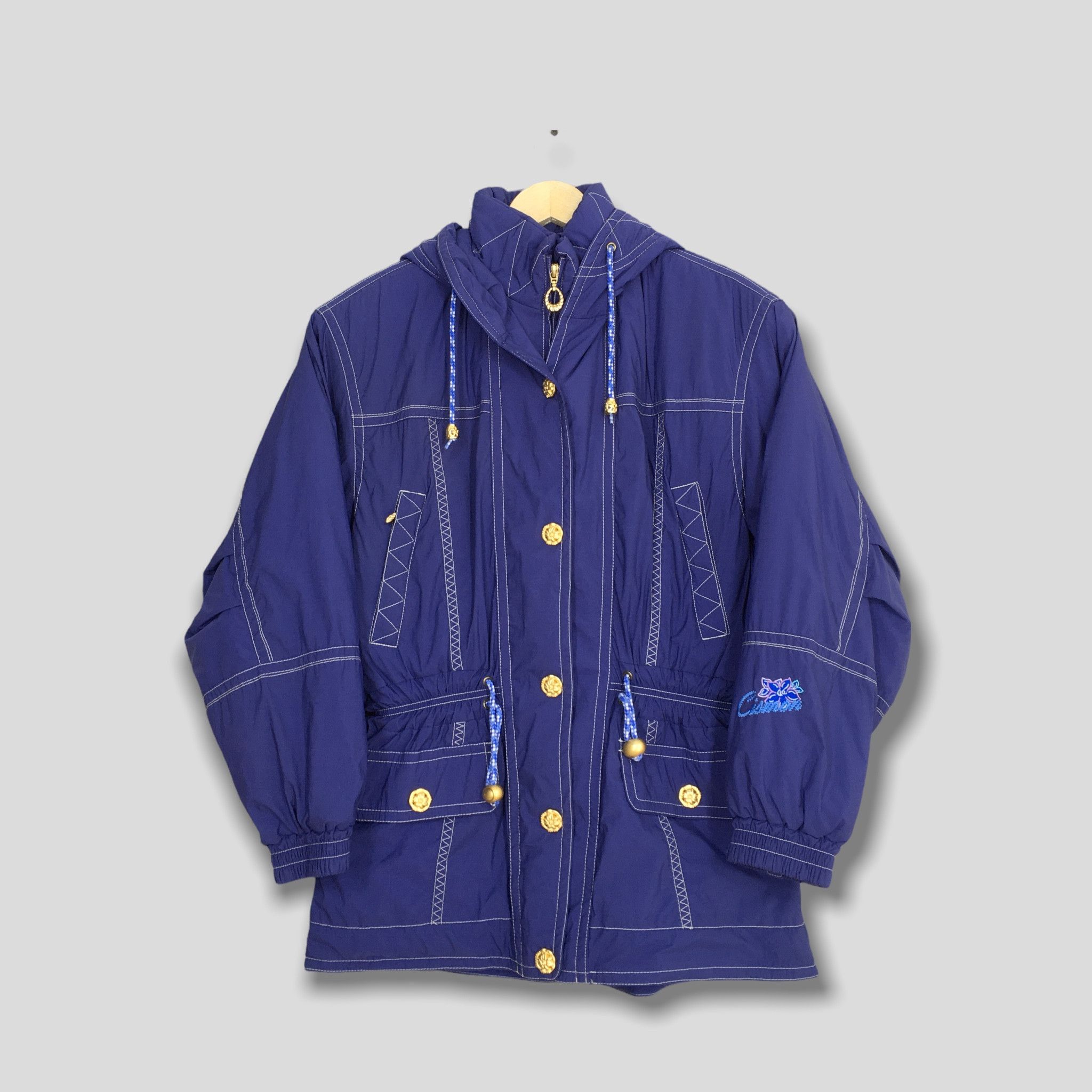 image of Bomber Jacket x Ski Vintage Cismon Japan Ski Wear Parka Jacket Women Large in Purple, Men's