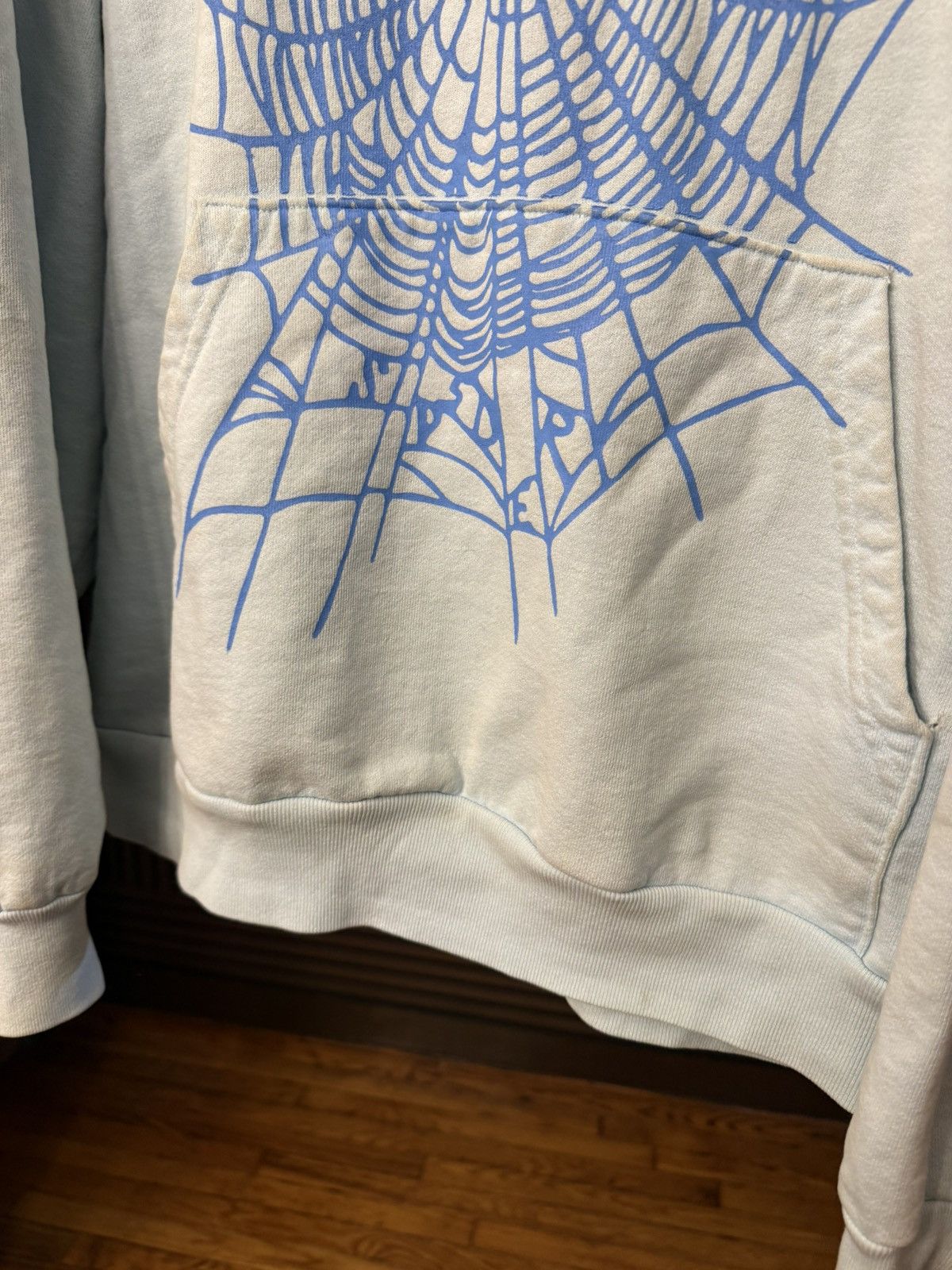 Sp5der Sp5der Sky Blue Hoodie Size XL Size US XL / EU 56 / 4 - 5 Thumbnail