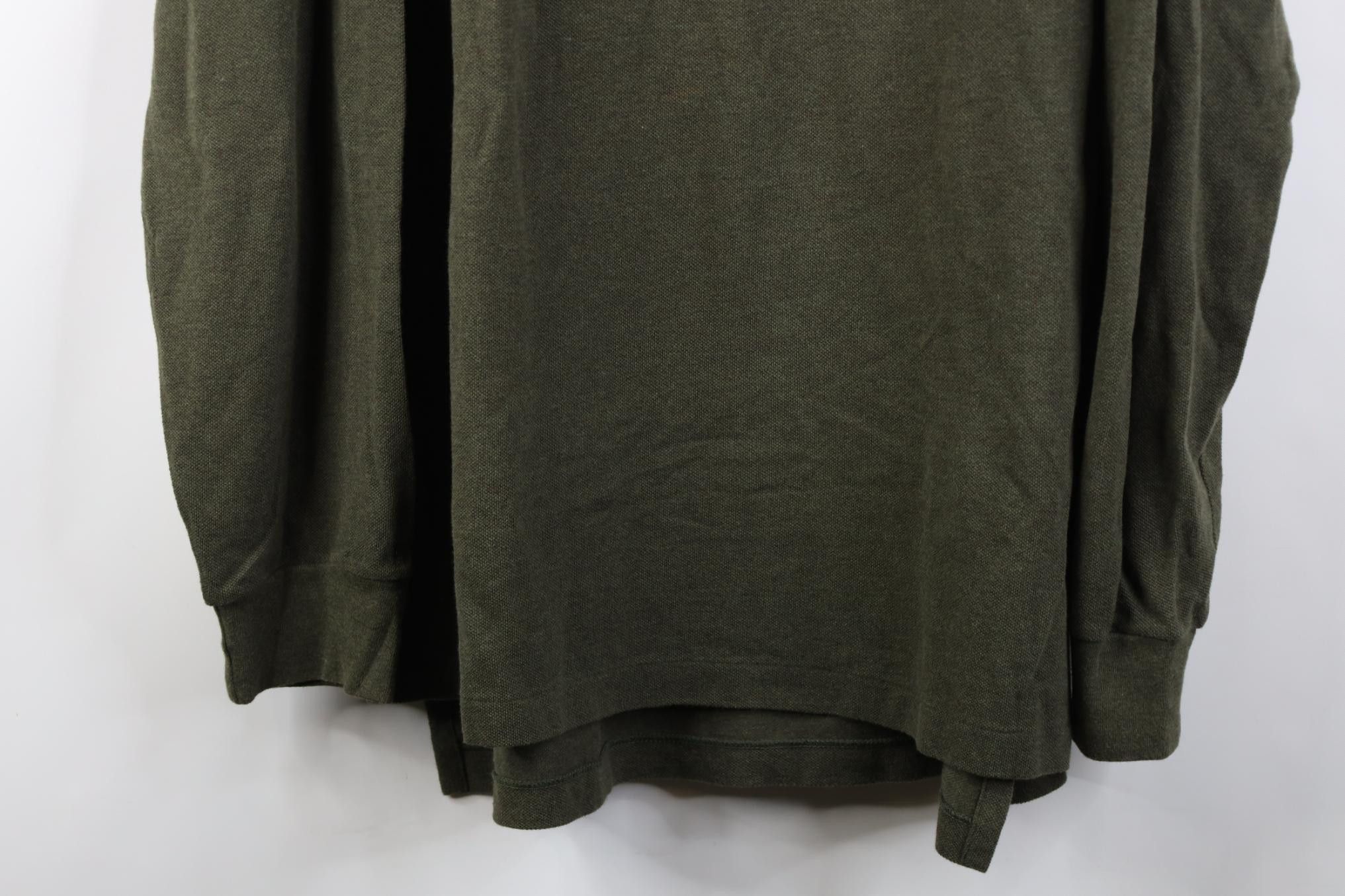 Polo Ralph Lauren Vintage 90s Ralph Lauren Long Sleeve Rugby Polo Green USA Size US XL / EU 56 / 4 - 3 Thumbnail
