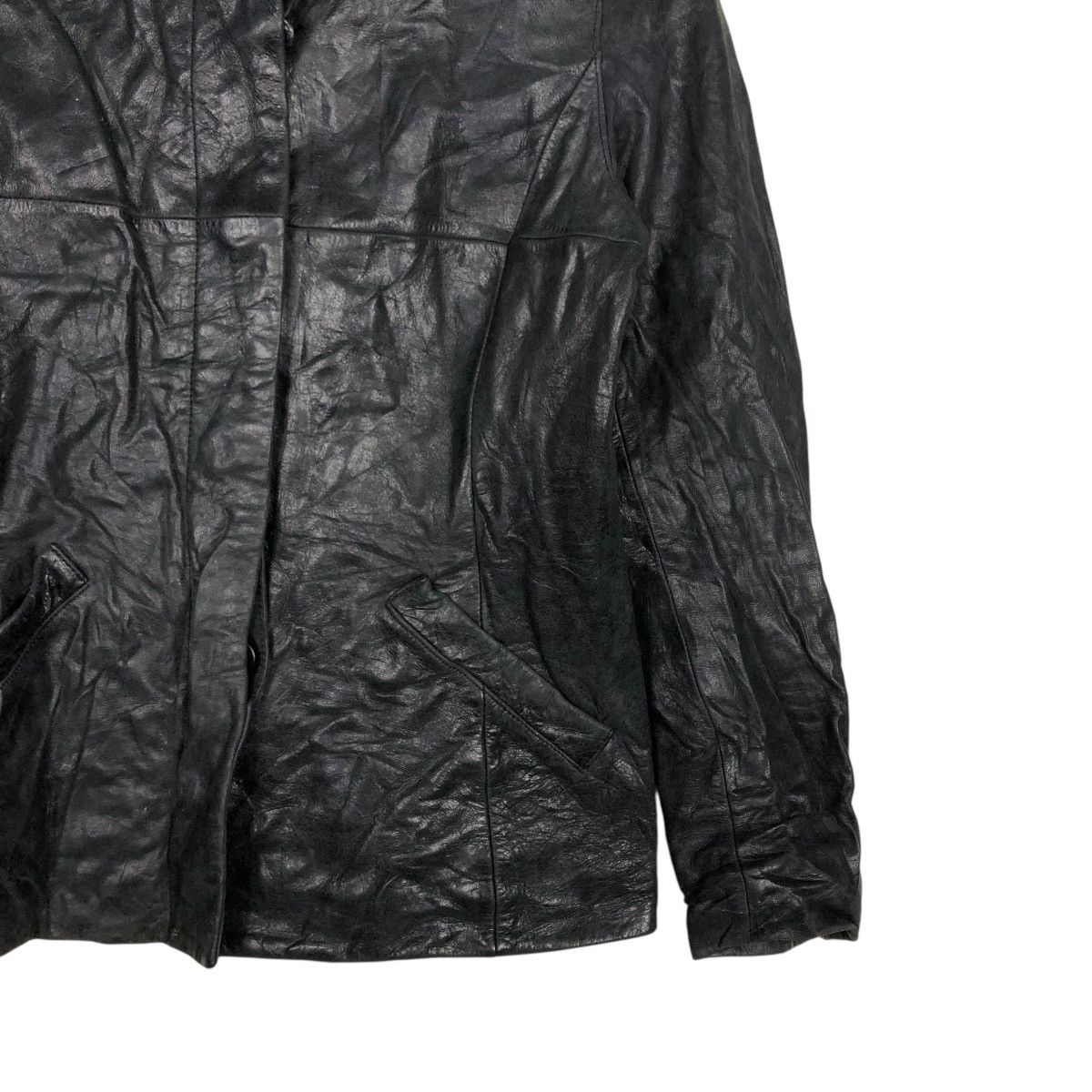 Japanese Brand 🔥VINTAGE BIKER SOFT LEATHER JACKET OZOC ISSEY MIYAKE Size US S / EU 44-46 / 1 - 7 Thumbnail