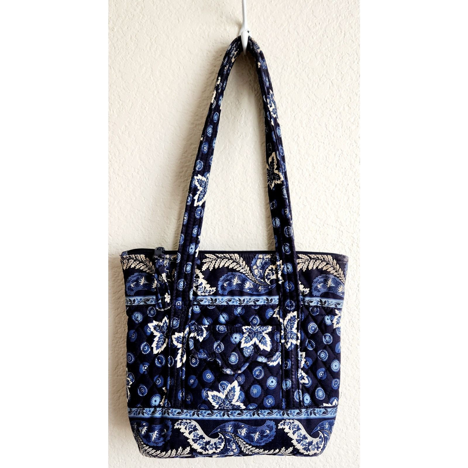 Other Vera Bradley Blue Tan White Floral Double Strap Shoulder Bag Size ONE SIZE - 1 Thumbnail