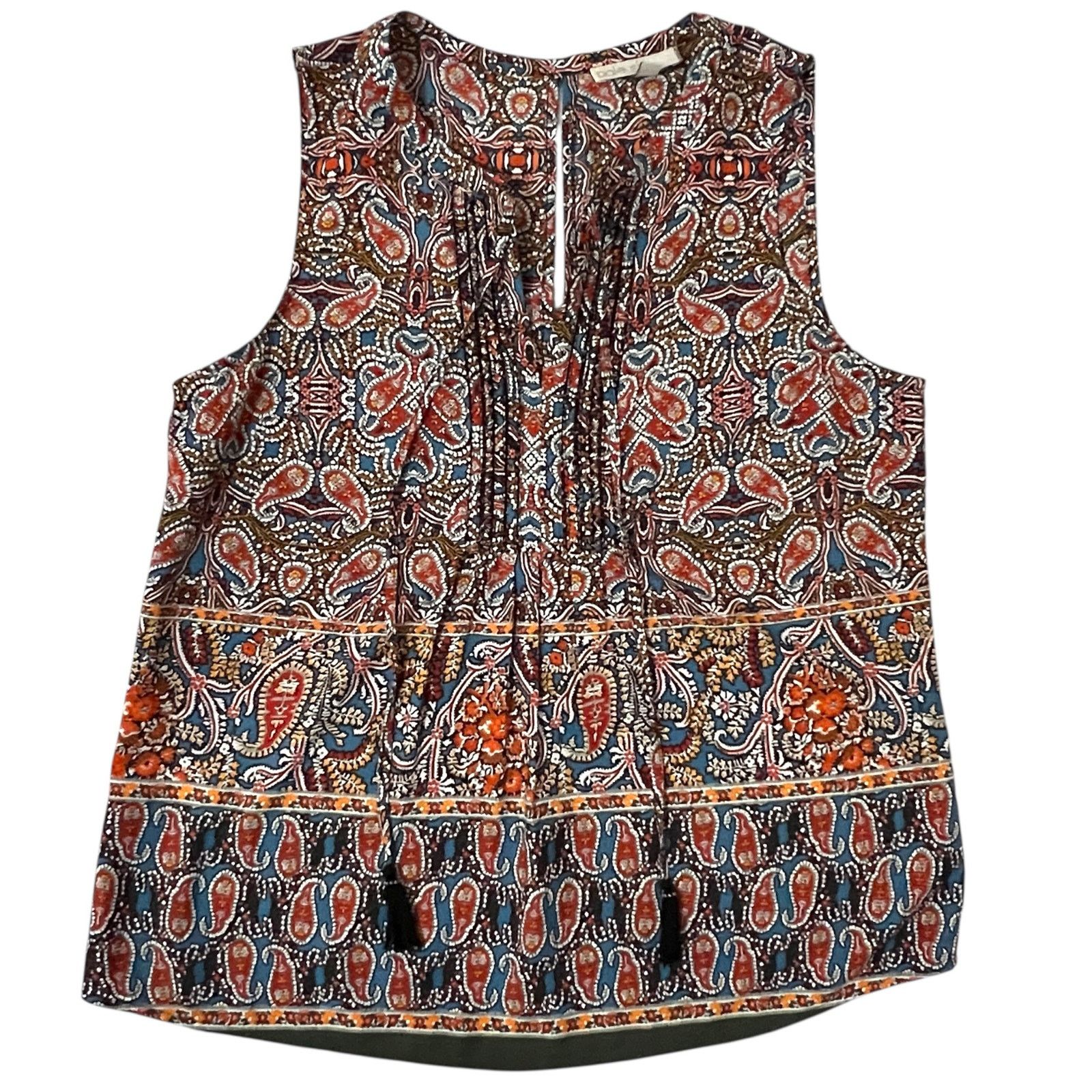 Other Marcelle Tie Neck Top Stitch Fix Daniel Rainn Keyhole Blouse Size M / US 6-8 / IT 42-44 - 11 Thumbnail