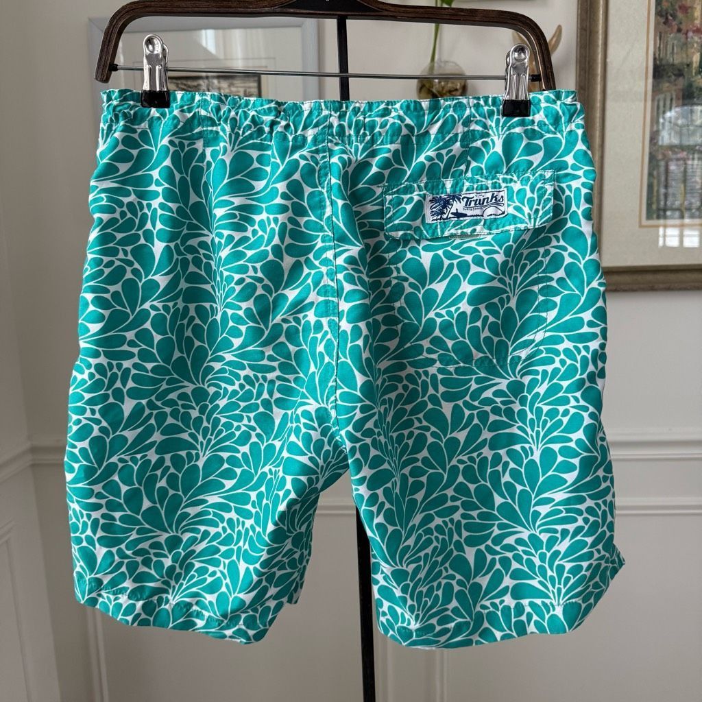 Other Trunks Surf & Swim Mens Swim Trunks Board Shorts Green $54 S Size US 30 / EU 46 - 2 Thumbnail