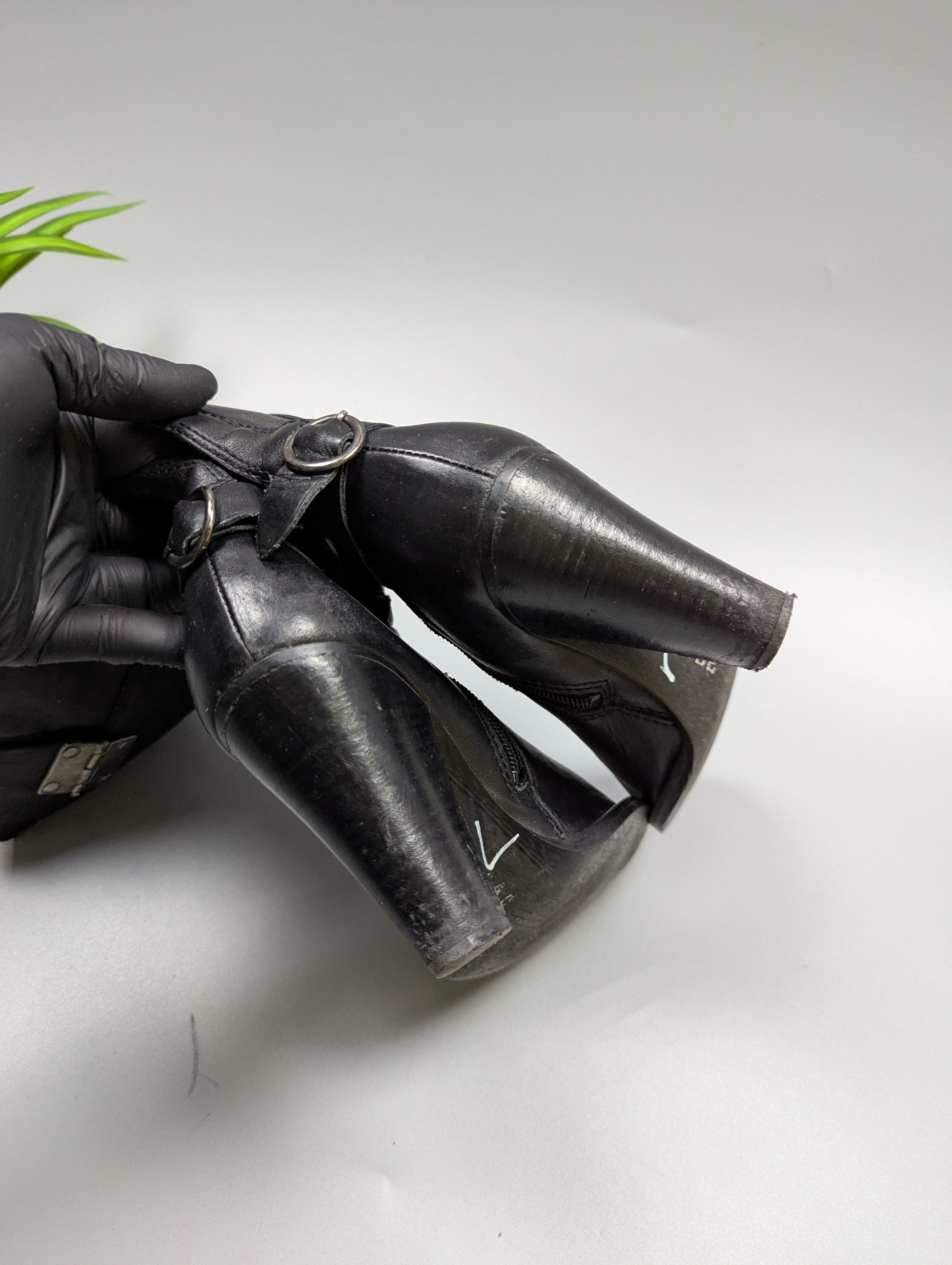 Vintage Vintage Black Leather Tall Boots Women’s EU 37 US 6.5 Size US 7 / IT 37 - 17 Thumbnail