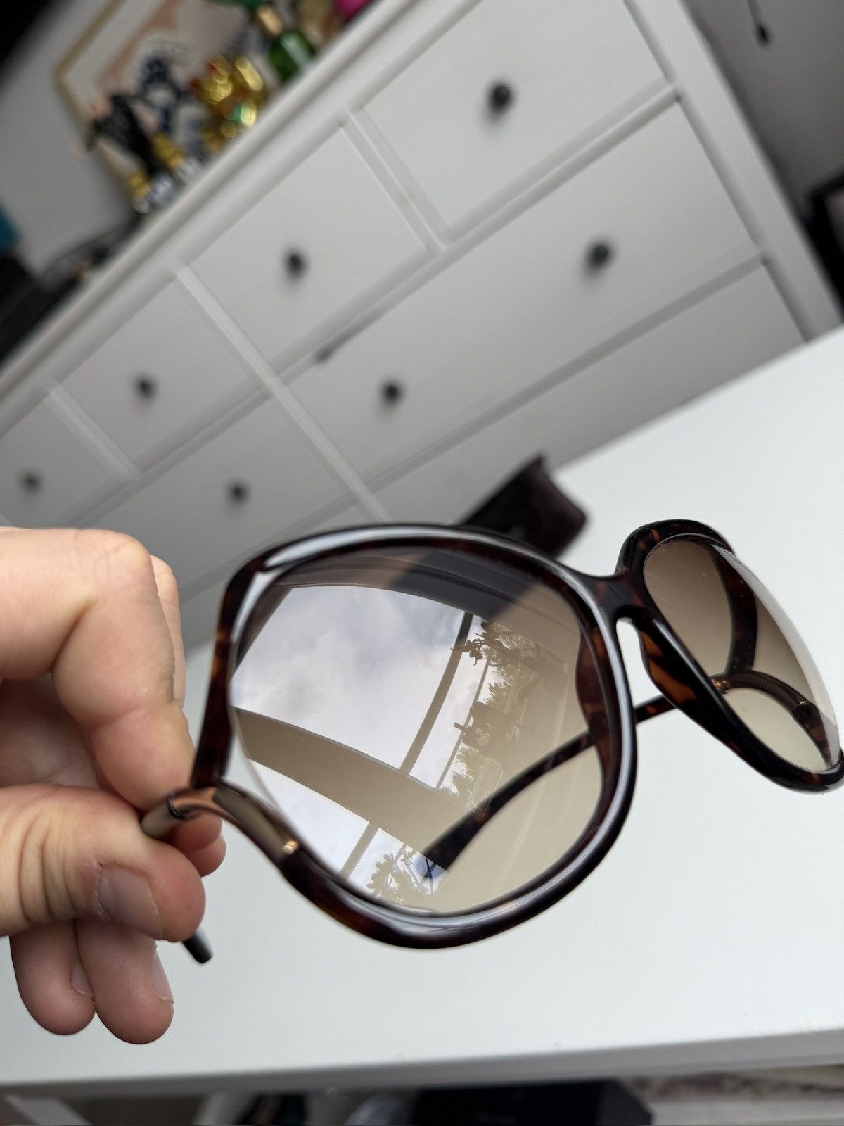 Designer × Tom Ford Tom Ford oval sunglasses designer luxury old money classy y2k Size ONE SIZE - 11 Thumbnail
