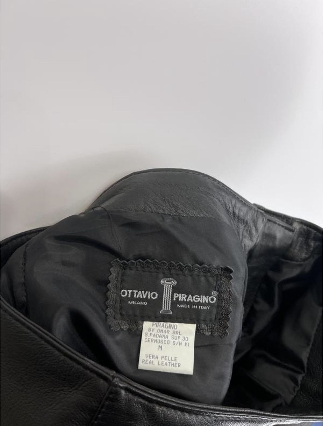 Vintage Ottavio Piragino Milano Women's Leather Pants Black Size S Size 27" / US 4 / IT 40 - 5 Thumbnail