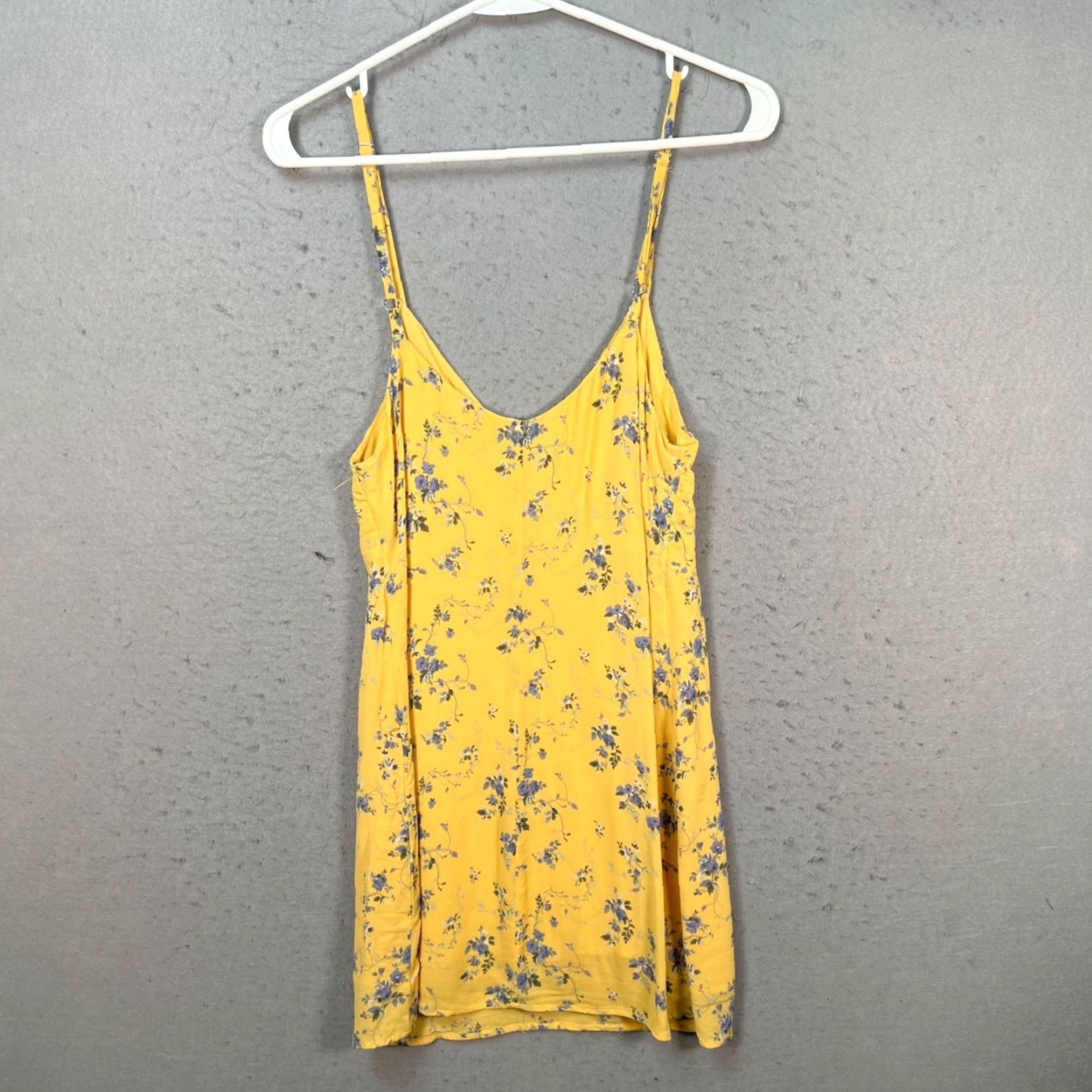 Reformation Reformation Dress Mini Sleeveless Floral Spaghetti Strap Yellow Womens Small Summer Size S / US 4 / IT 40 - 2 Thumbnail