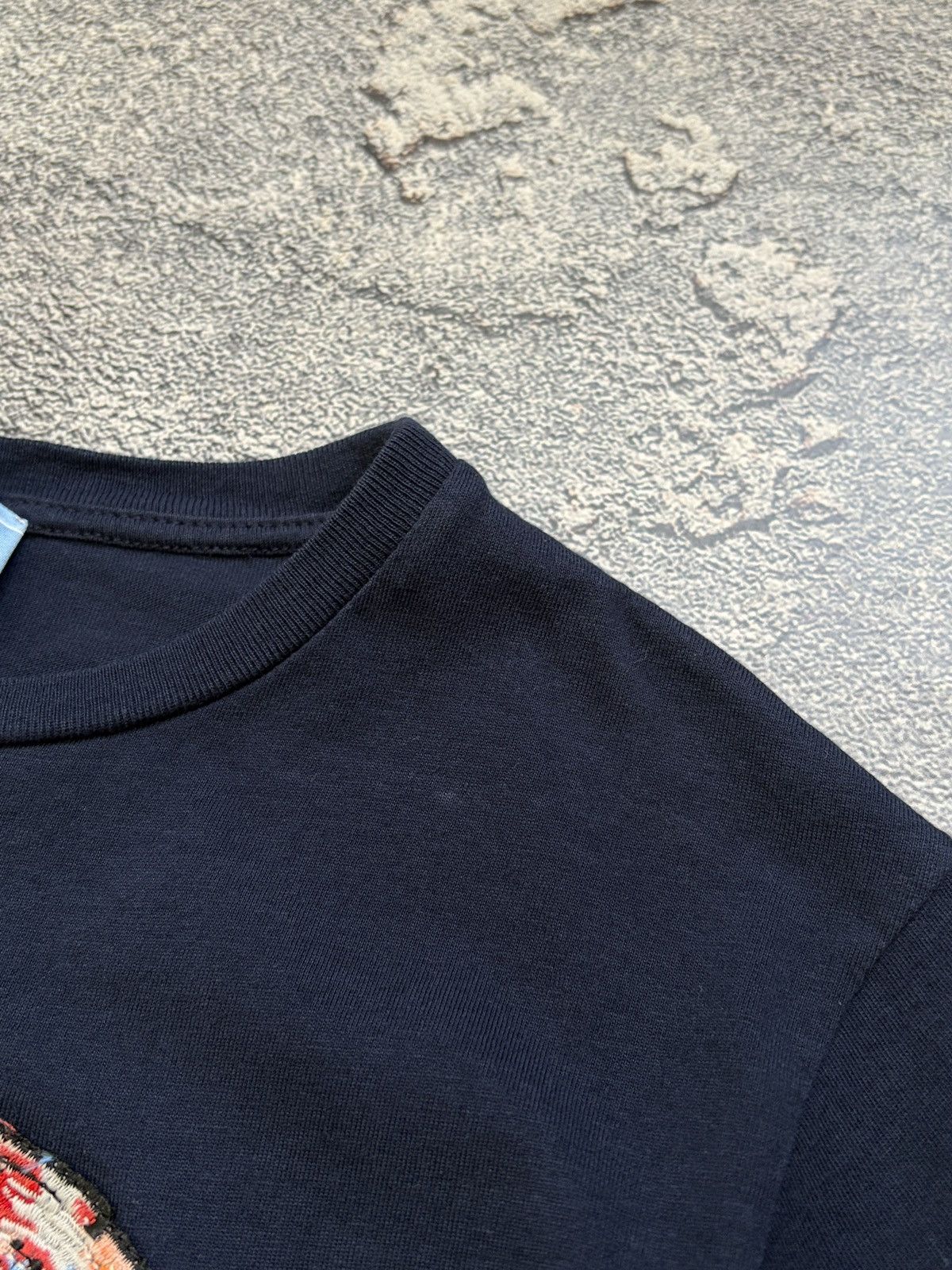 Lanvin Lanvin Enfant Boys Koi Patch Graphic Tee Navy Blue 12Y Size US XXS / EU 40 - 7 Thumbnail