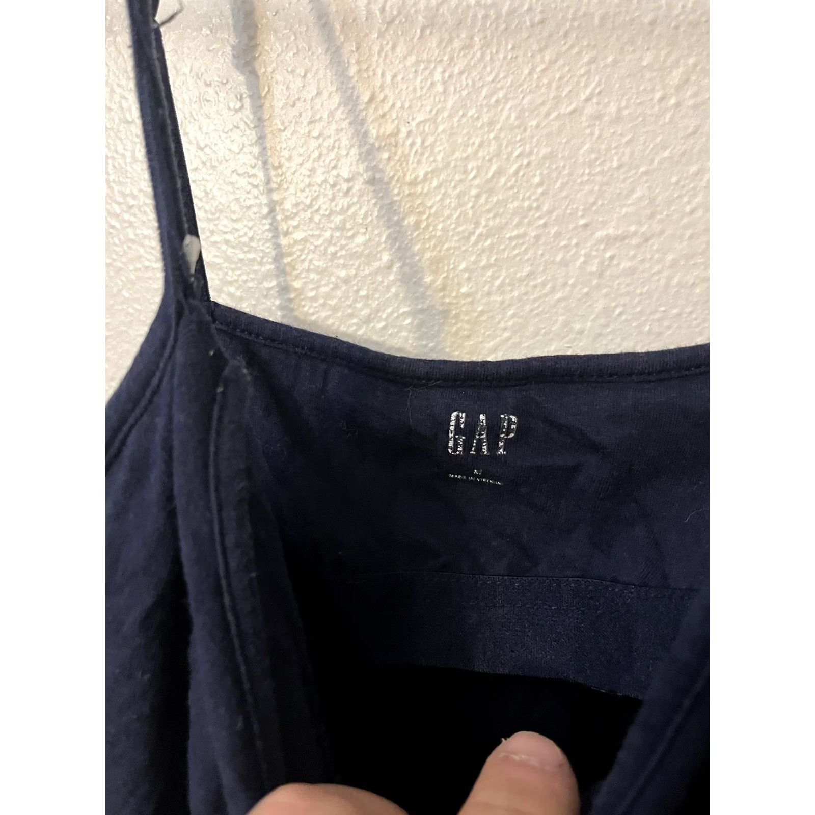 Gap Gap Tank Top Cami Women Medium Navy Solid Sleeveless Size M / US 6-8 / IT 42-44 - 3 Thumbnail
