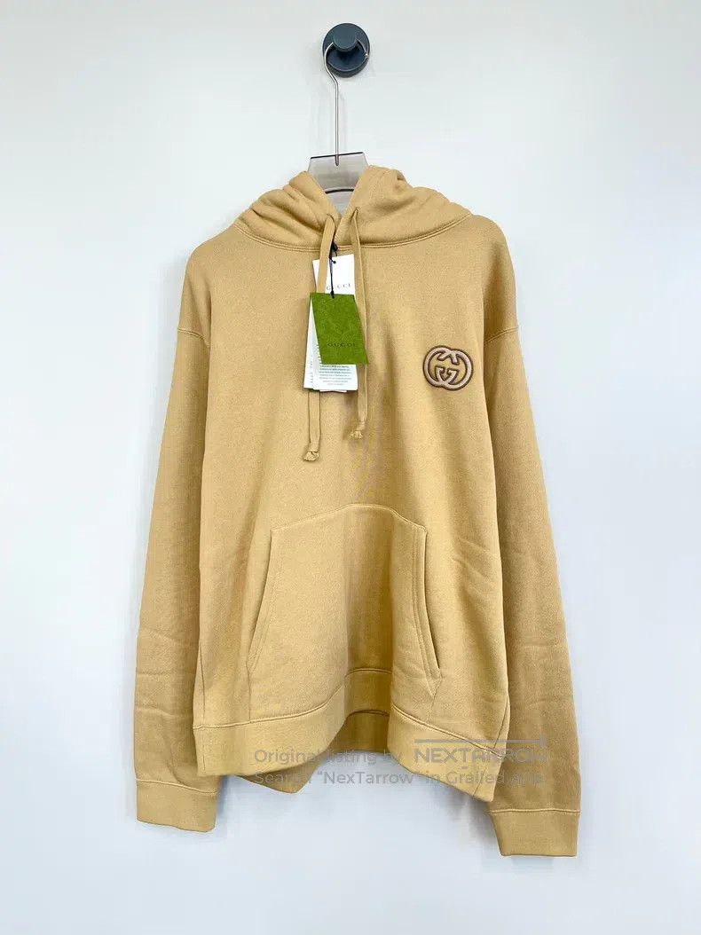 Gucci Gucci Light camel-coloured double G logo hooded sweatshirt Size US M / EU 48-50 / 2 - 1 Thumbnail