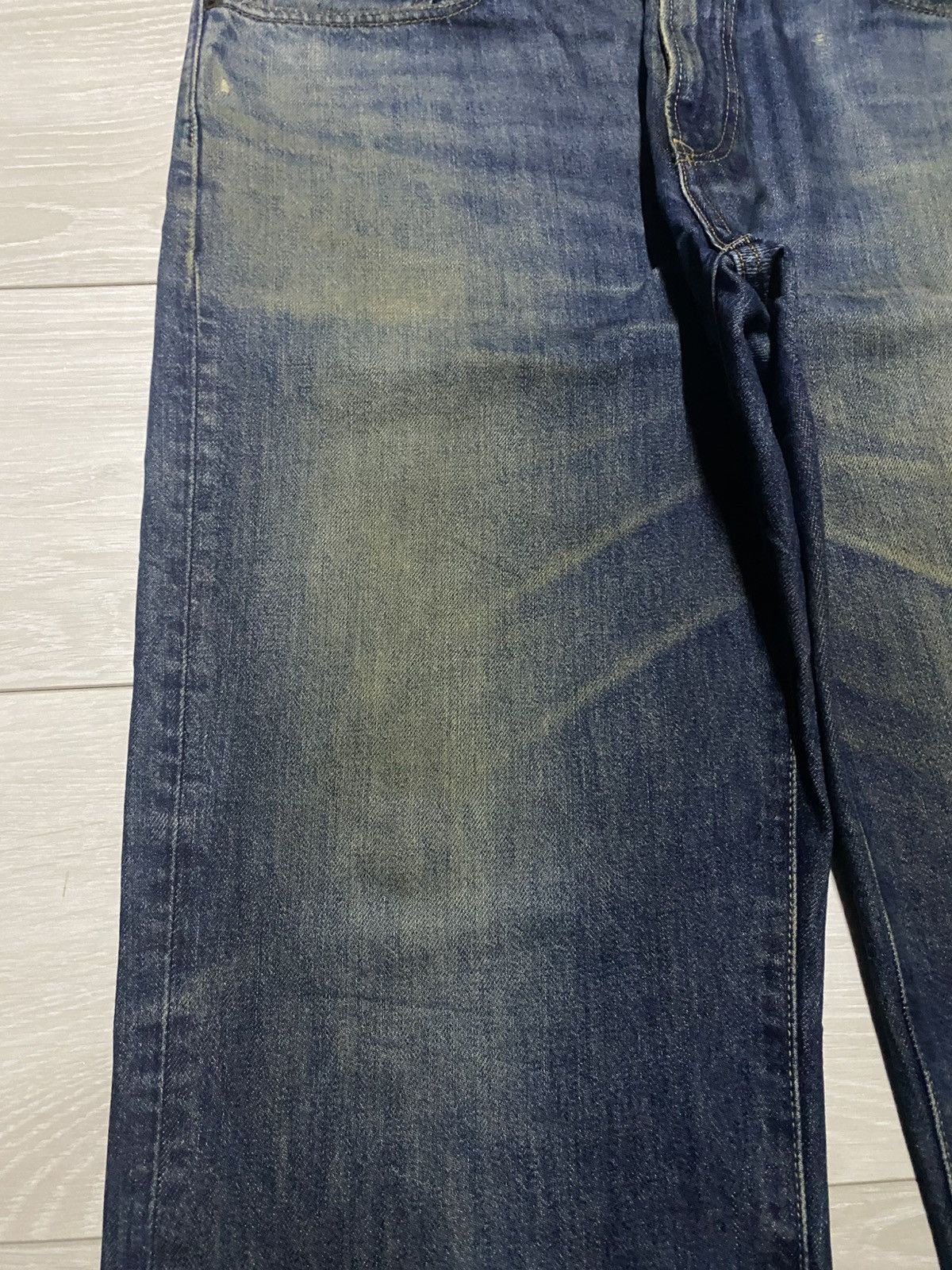 Undercover × Uniqlo Vintage Japanese Uniqlo Mud Wash Distressed Baggy Jeans Size US 37 - 7 Thumbnail