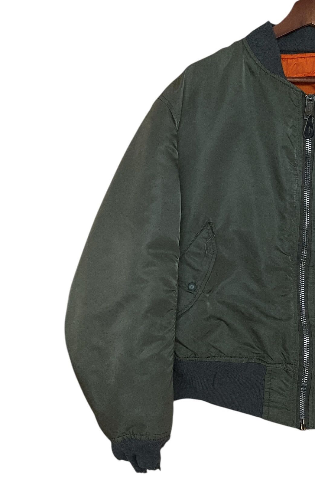 Alpha Industries Vintage Alpha Industries MA-1 Fly Jacket 1980s Size US XL / EU 56 / 4 - 5 Thumbnail