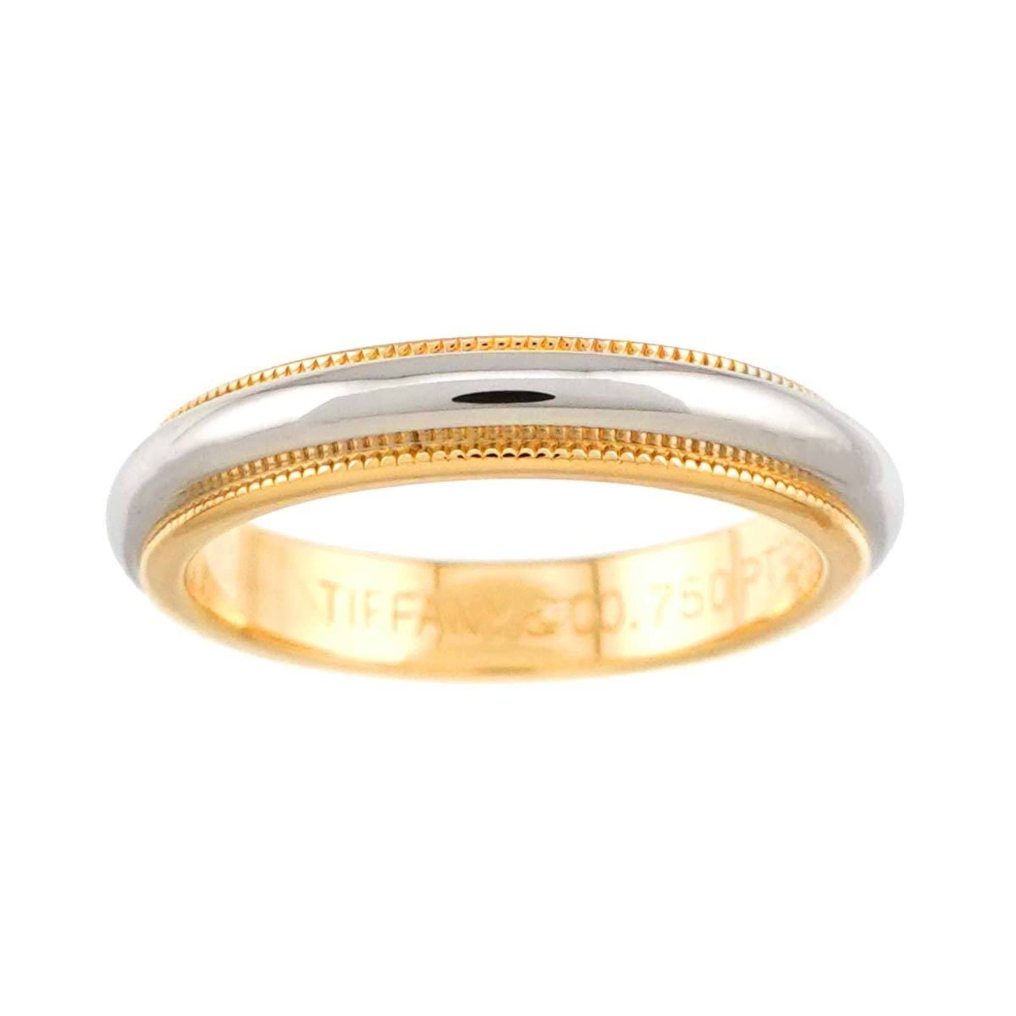 Tiffany & Co. Tiffany & Co. Milgrain Band Ring, 3.4mm wide, Platinum (Pt) and 18K Yellow Gold (750). Size ONE SIZE - 1 Thumbnail