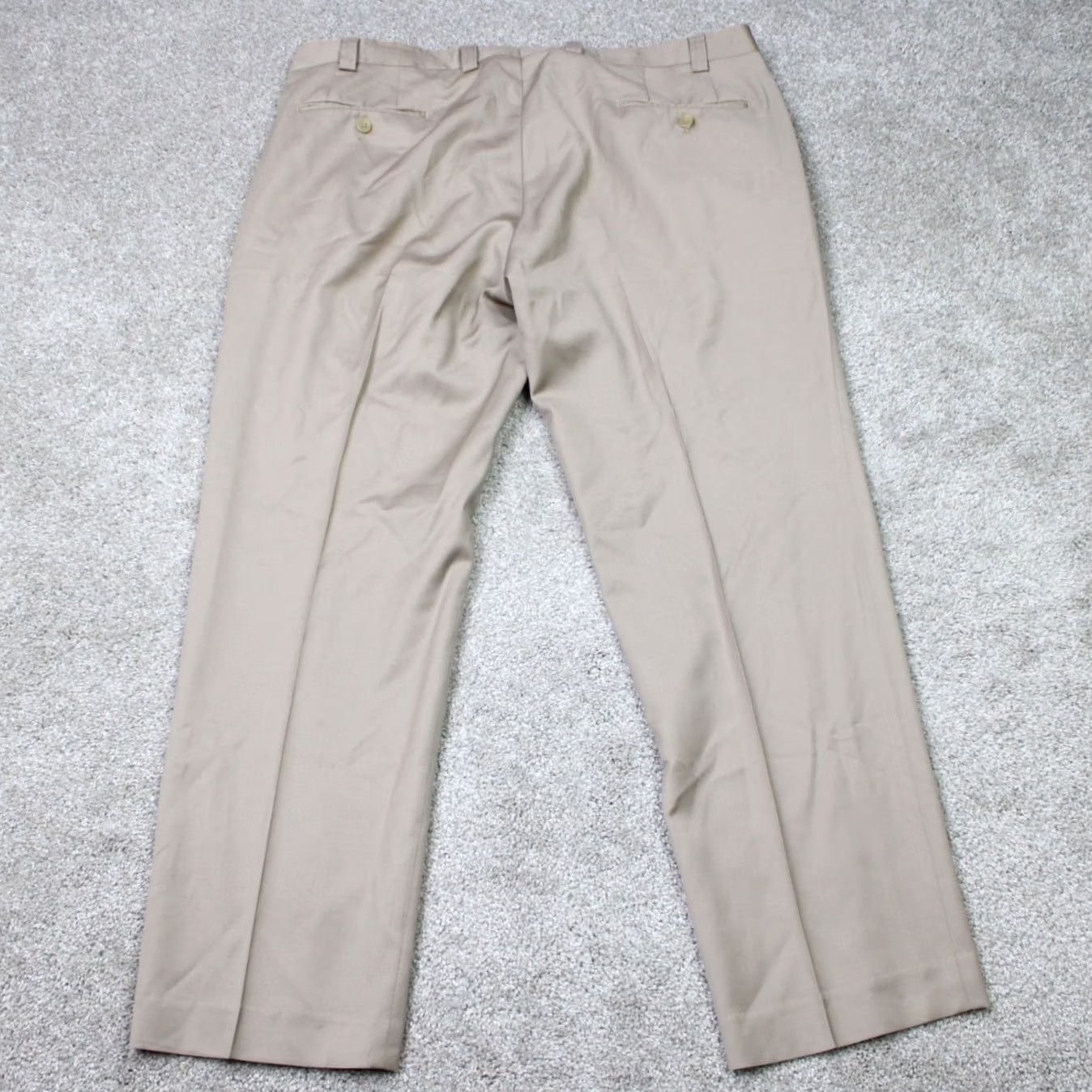 Ralph Lauren Lauren Ralph Lauren Pants Mens 38x29 Beige Wool Cashmere Flat Front Straight Dress Pants Size US 38 / EU 54 - 5 Thumbnail