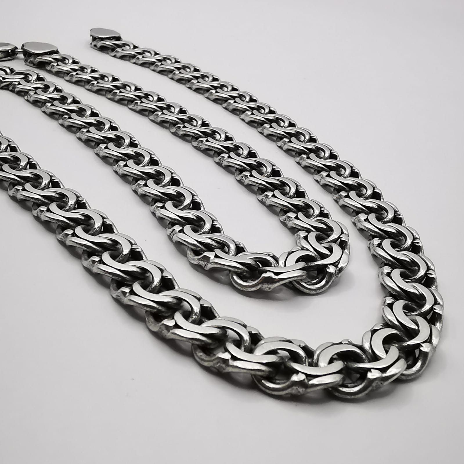 Sterling Silver Vintage Massive Chain, 925 Sterling Silver, 78,01g Size ONE SIZE - 2 Thumbnail