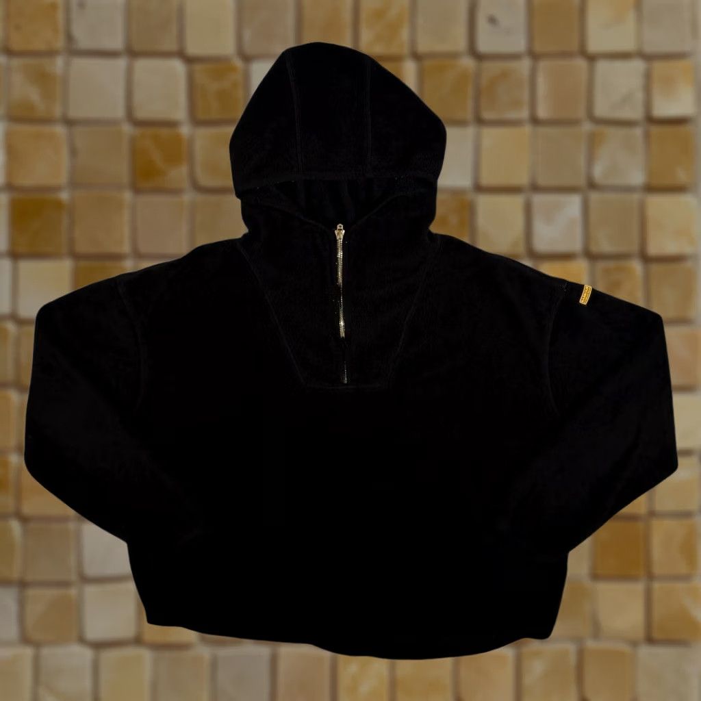 Barbour Barbour Barbour International Aldea Overlayer 1/4 Zip Black Fleece Hoodie Women's UK 14 Size XL / US 12-14 / IT 48-50 - 1 Thumbnail