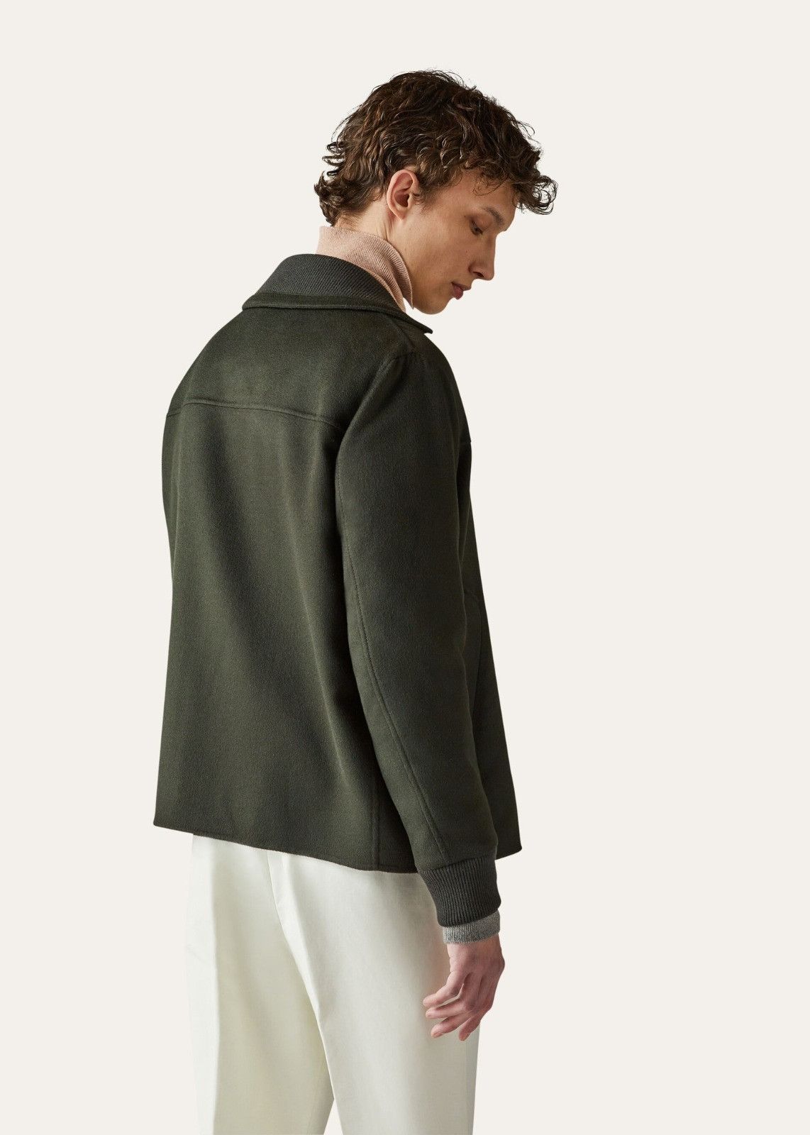 Loro Piana o1srvl11e1124 Blouson Double Overjacket in Green Size US M / EU 48-50 / 2 - 2 Thumbnail