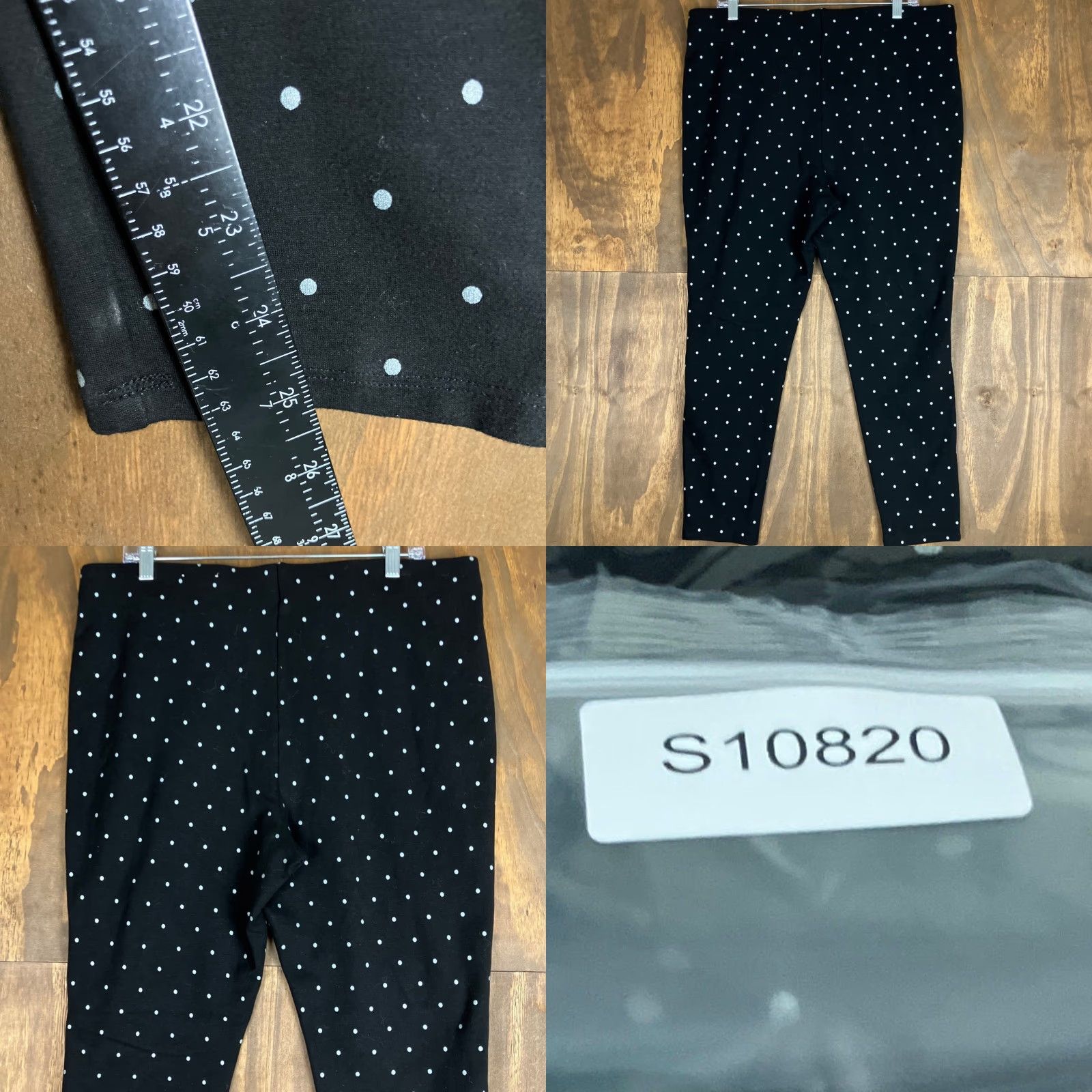 Vintage Chicos Womens Pants Black White Polka Dot Pull On High Rise Ankle Stretch 3 Size 25" / US 0 / IT 36 - 8 Thumbnail