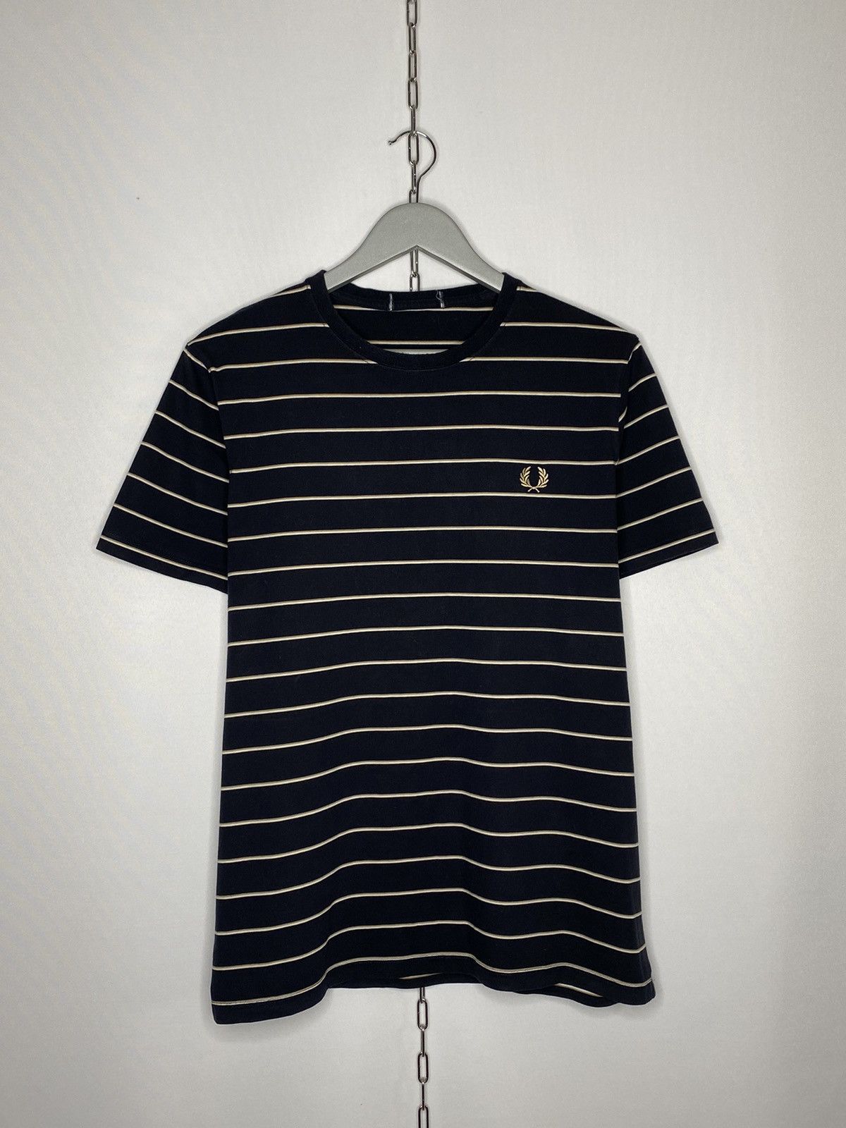 Fred Perry × Vintage 🔥Vintage Fred Perry Striped T-Shirt Tee Short Sleeve🔥 Size US M / EU 48-50 / 2 - 1 Thumbnail