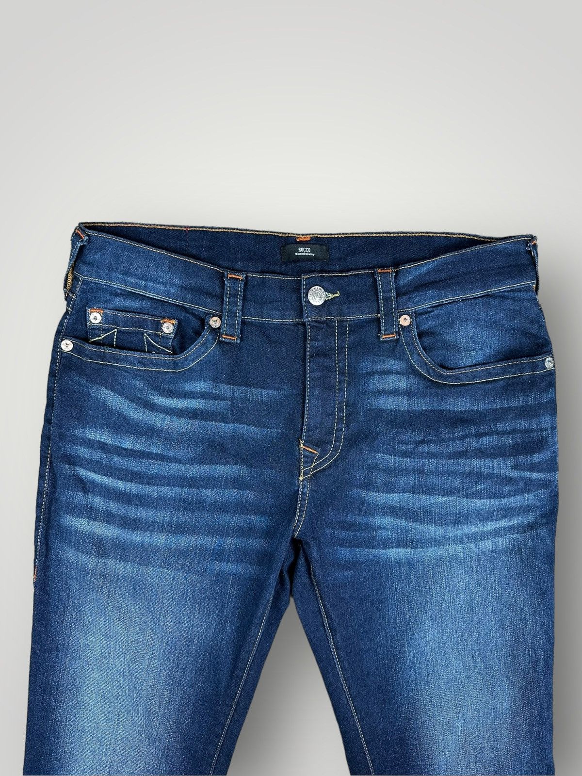True Religion True Religion Rocco blue relaxed skinny jeans denim W36 Size US 36 / EU 52 - 3 Thumbnail