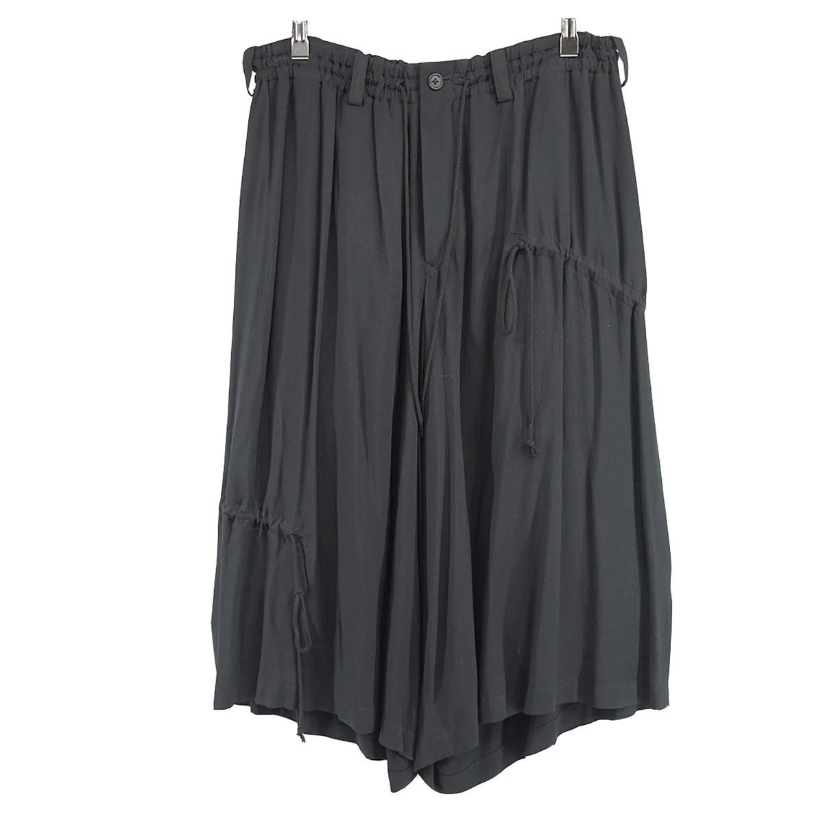 Yohji Yamamoto s’yte YOHJI YAMAMOTO TWILL STRINGS GATHERED CROPPED PANTS Size US 33 - 1 Thumbnail