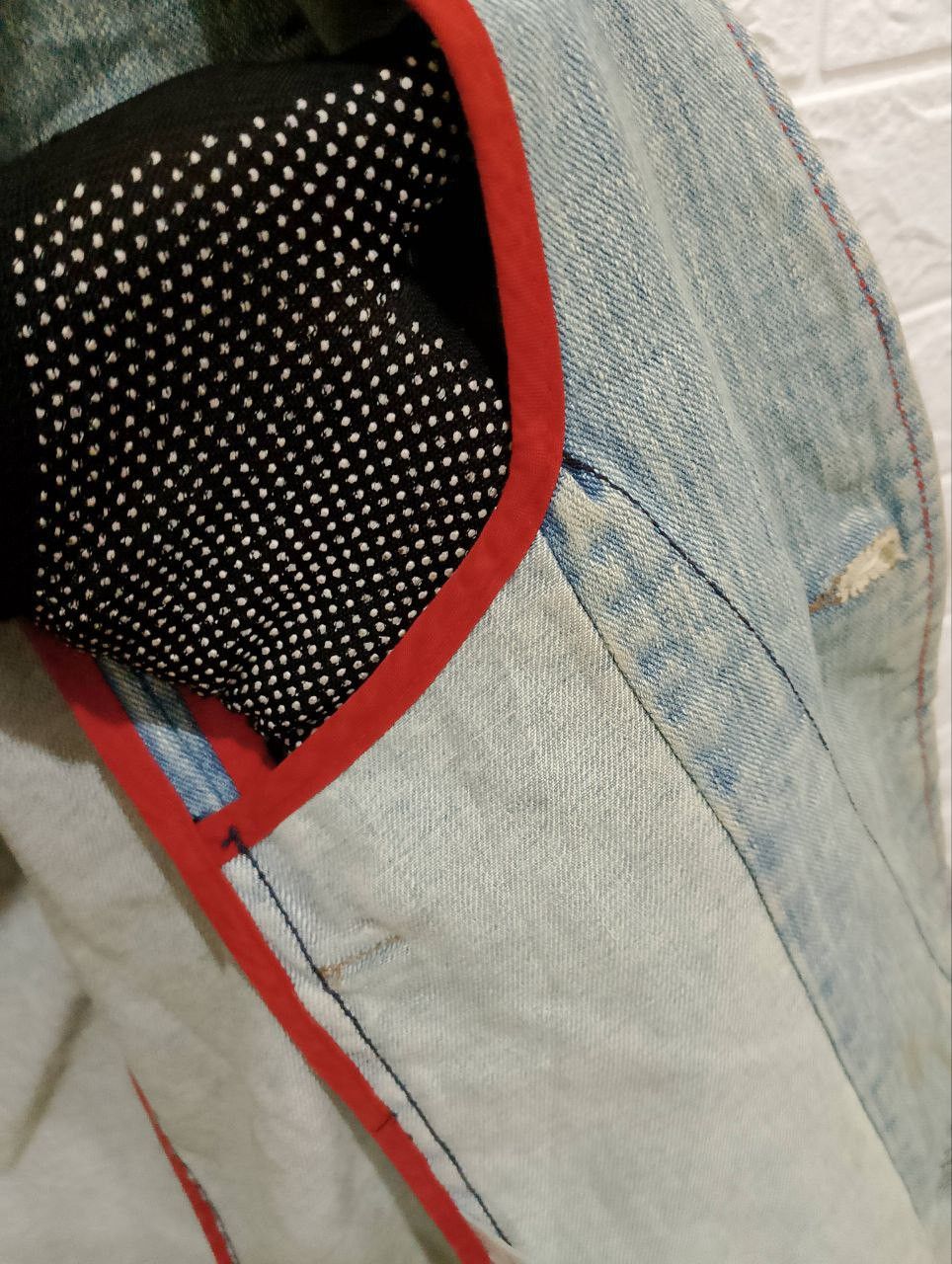 Japanese Brand Vintage ROYAL BLUE Distressed Denim Jacket Size L / US 10 / IT 46 - 10 Thumbnail