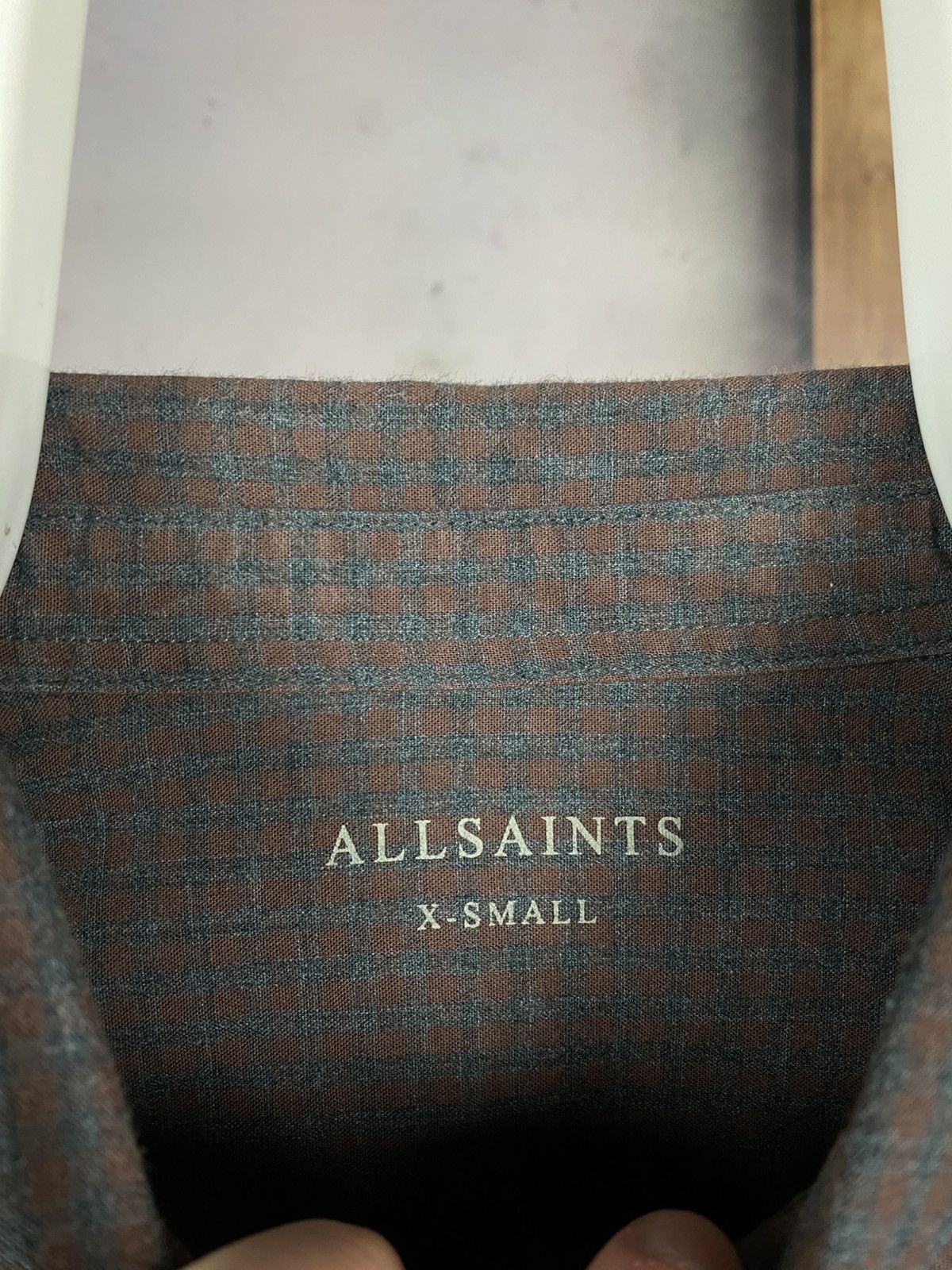 Allsaints 💋Shirt Button Up Allsaints Checkered Flannel Tee💋 Size US XS / EU 42 / 0 - 12 Thumbnail