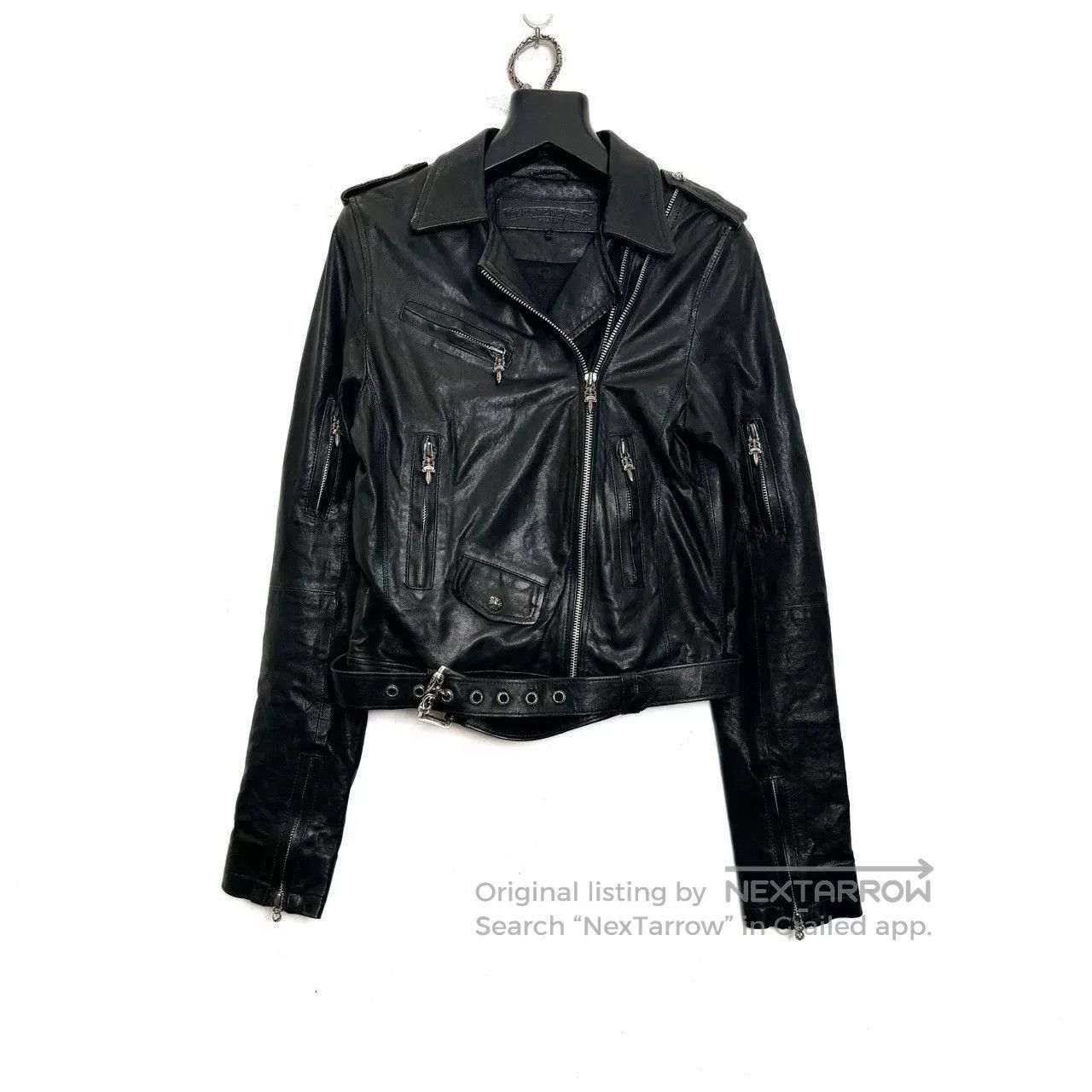 Chrome Hearts Chrome Hearts Black Biker Leather Jacket. Size S / US 4 / IT 40 - 1 Thumbnail