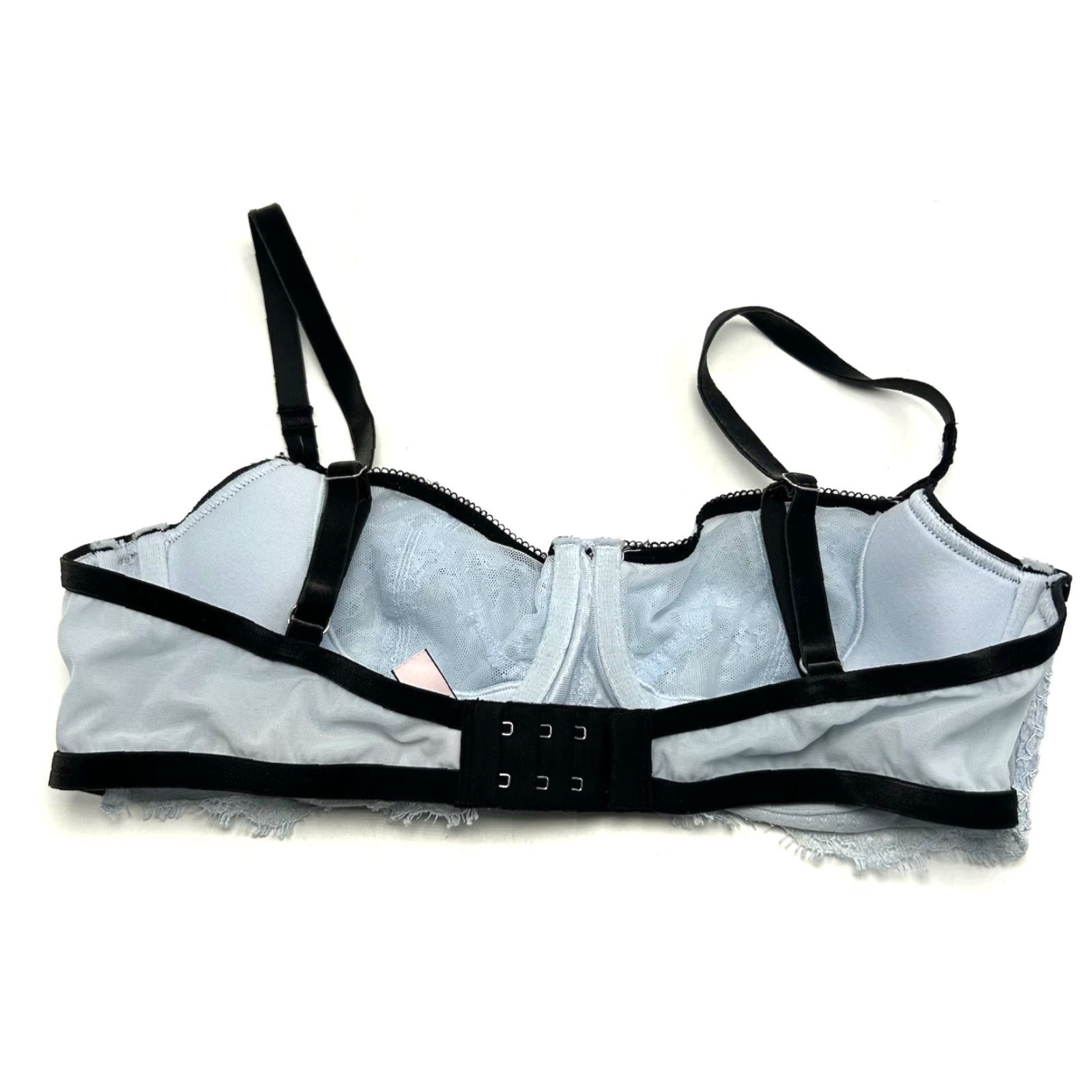 Victoria's Secret Victoria's Secret Dream Angels Bra 36D Push Up Underwired Lace Blue Women's Hallmark: Angel, Floral, Bow, Sequin Size ONE SIZE - 2 Thumbnail
