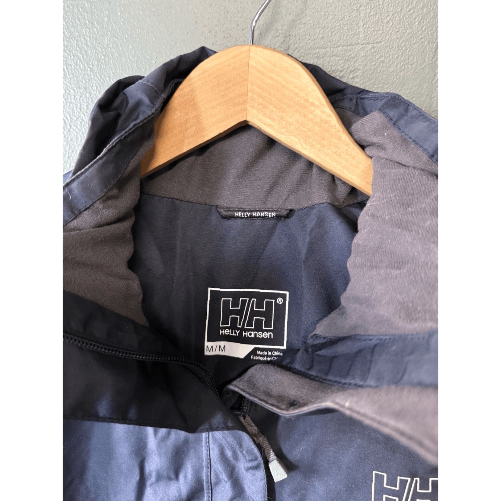 Helly Hansen Womens Jacket Parka Hooded Full Zip Blue Size Medium