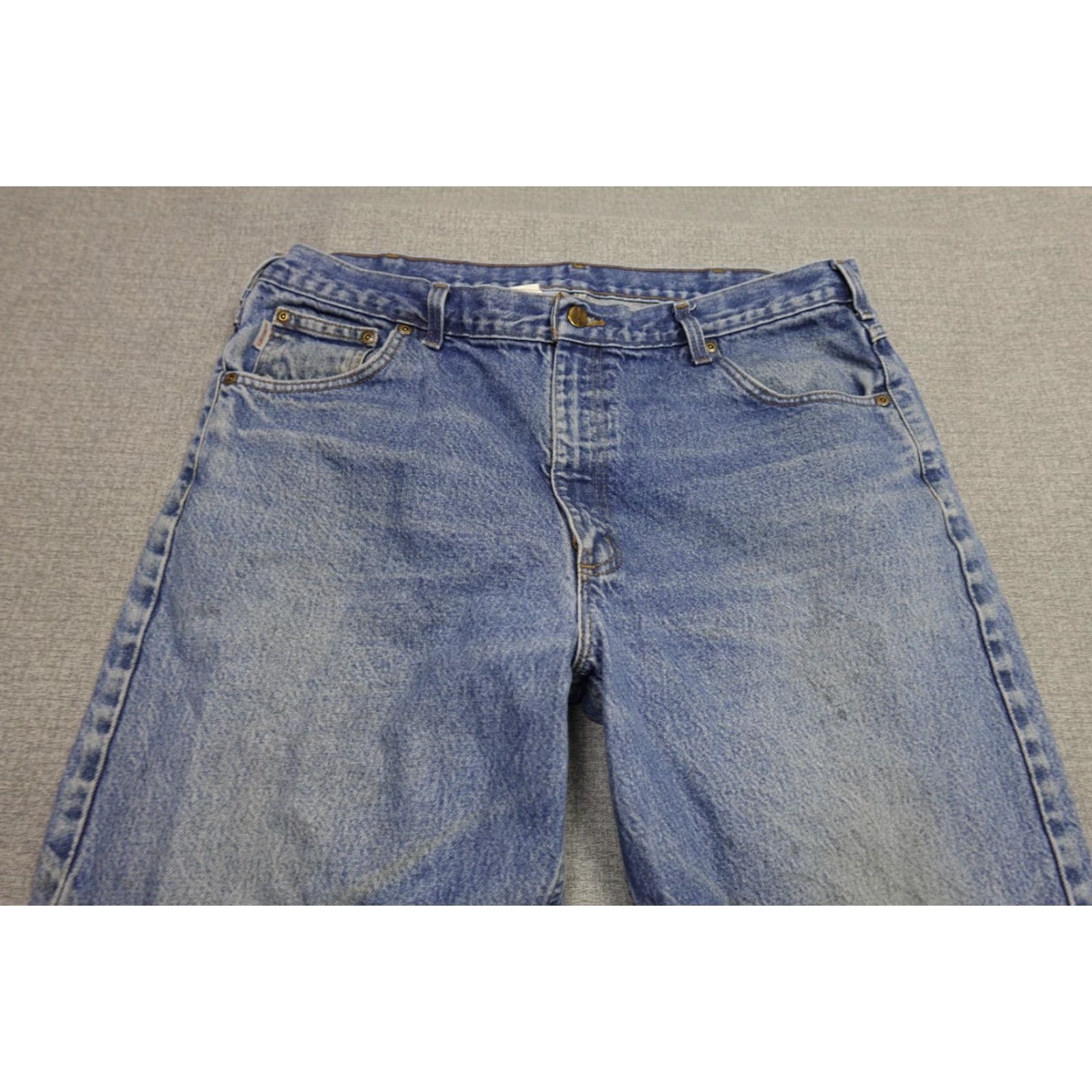 Carhartt VINTAGE Carhartt Jeans Men 40x30 Blue Relaxed Fit Light Wash B17-DST Size US 40 / EU 56 - 2 Thumbnail