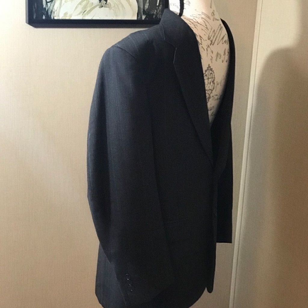 Towncraft Town craft men’s suit jacket size large gray/blue Size 42R - 15 Thumbnail