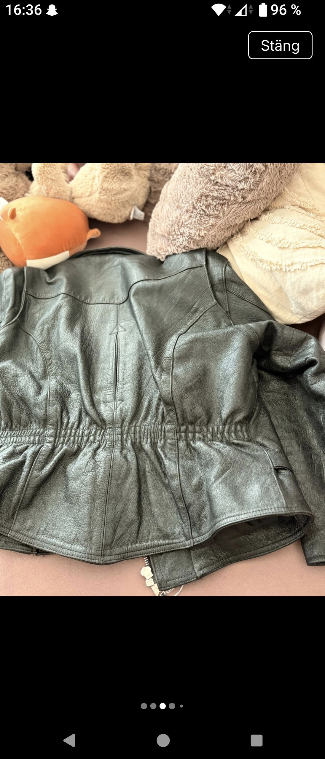Vintage Vintage Heavyweight Leather Biker Jacket – Genuine 80s/90s Size XXL / US 16-18 / IT 52-54 - 5 Thumbnail