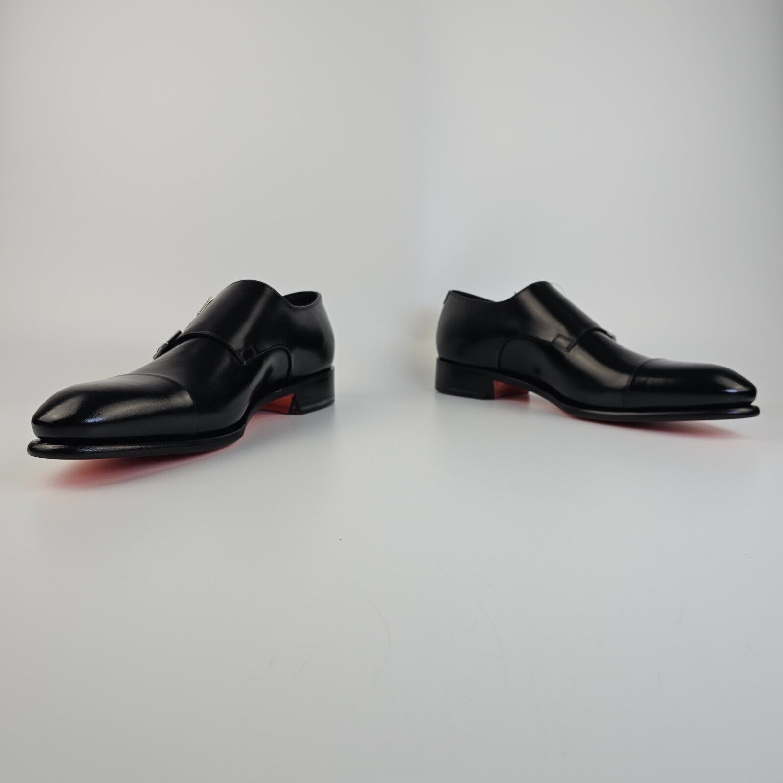 Santoni Santoni Back Polished Leather Double Buckle Shoe New Size US 11 / EU 44 - 8 Thumbnail