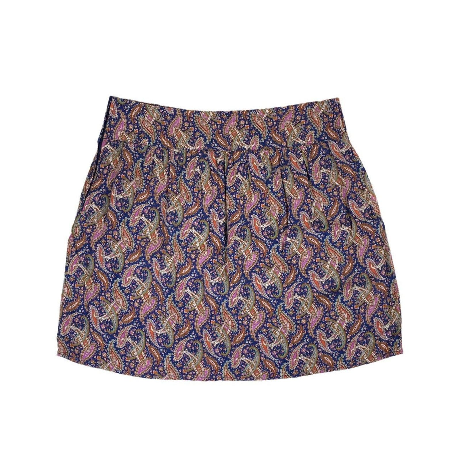 Other NAF NAF Floral Paisley Print Boho Mini Skirt UK Size 8 Size 27" / US 4 / IT 40 - 4 Thumbnail