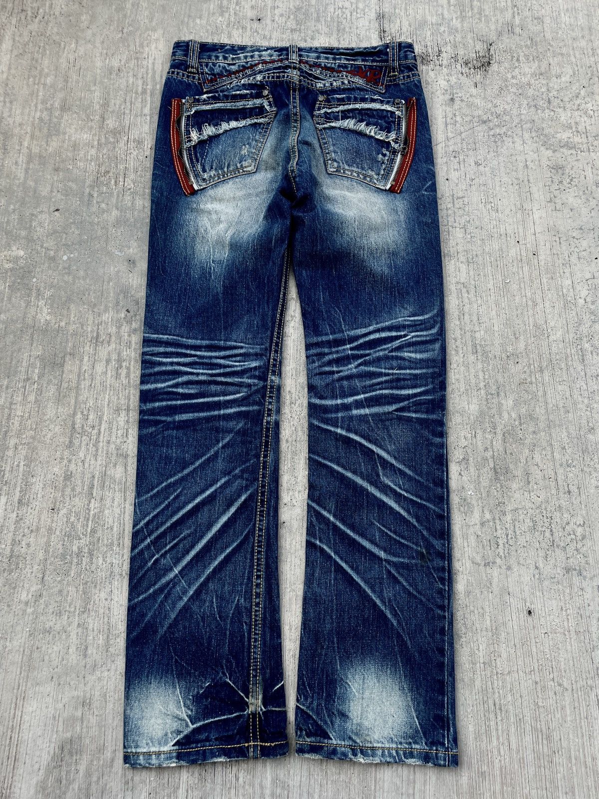 Japanese Brand 2000s JAPANESE BRAND NEWYORK PAPA CLAWMARK WASH JEANS Size 28" / US 6 / IT 42 - 7 Thumbnail