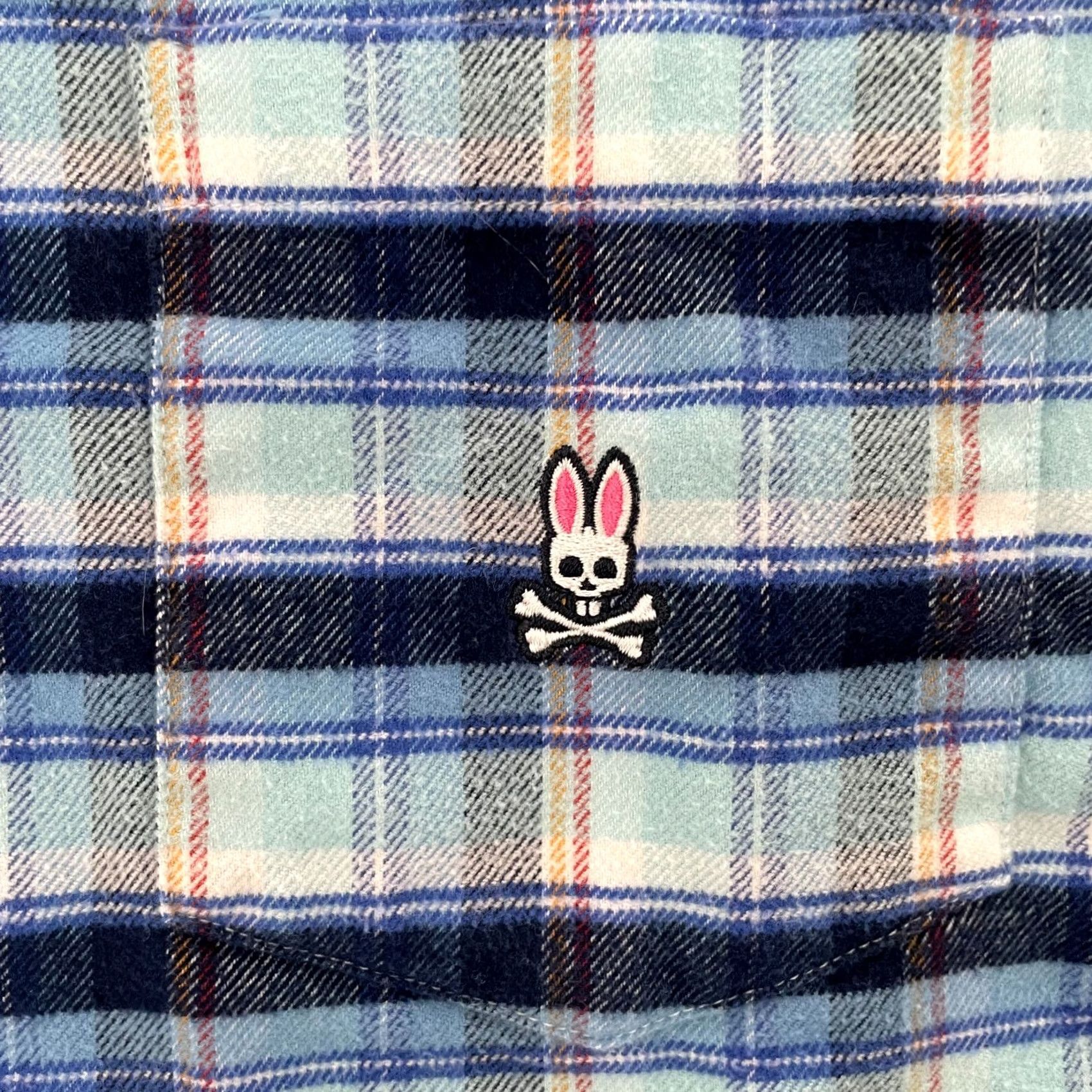 Psycho Bunny Psycho Bunny Shirt Adult 3XL Blue Plaid Pima Cotton Flannel Button Up Mens XXXL Size US XXL / EU 58 / 5 - 3 Thumbnail
