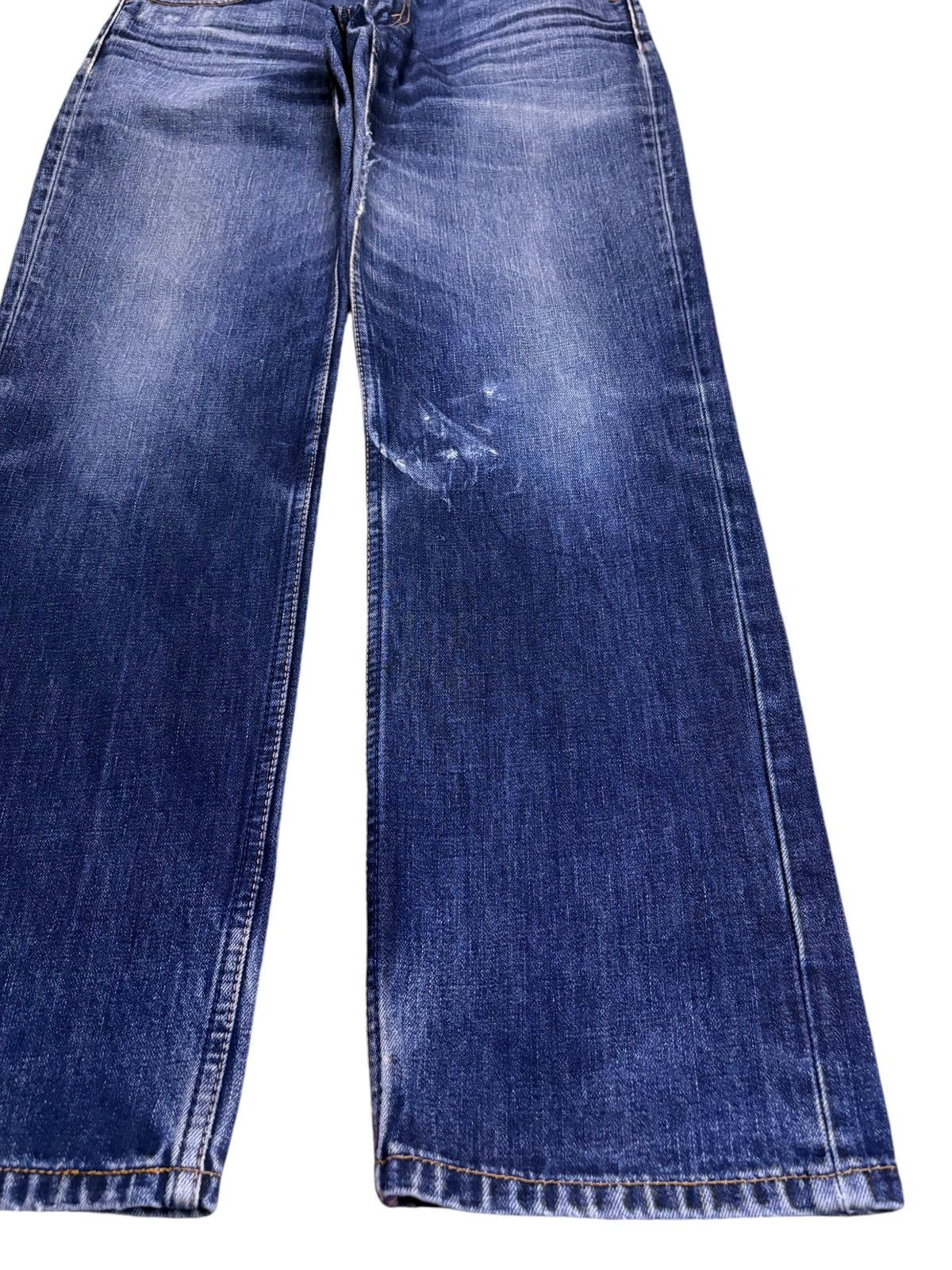 Levi's Vintage 90s Levis 502 Blue Wash Distressed Loose Jeans Size US 32 / EU 48 - 7 Thumbnail