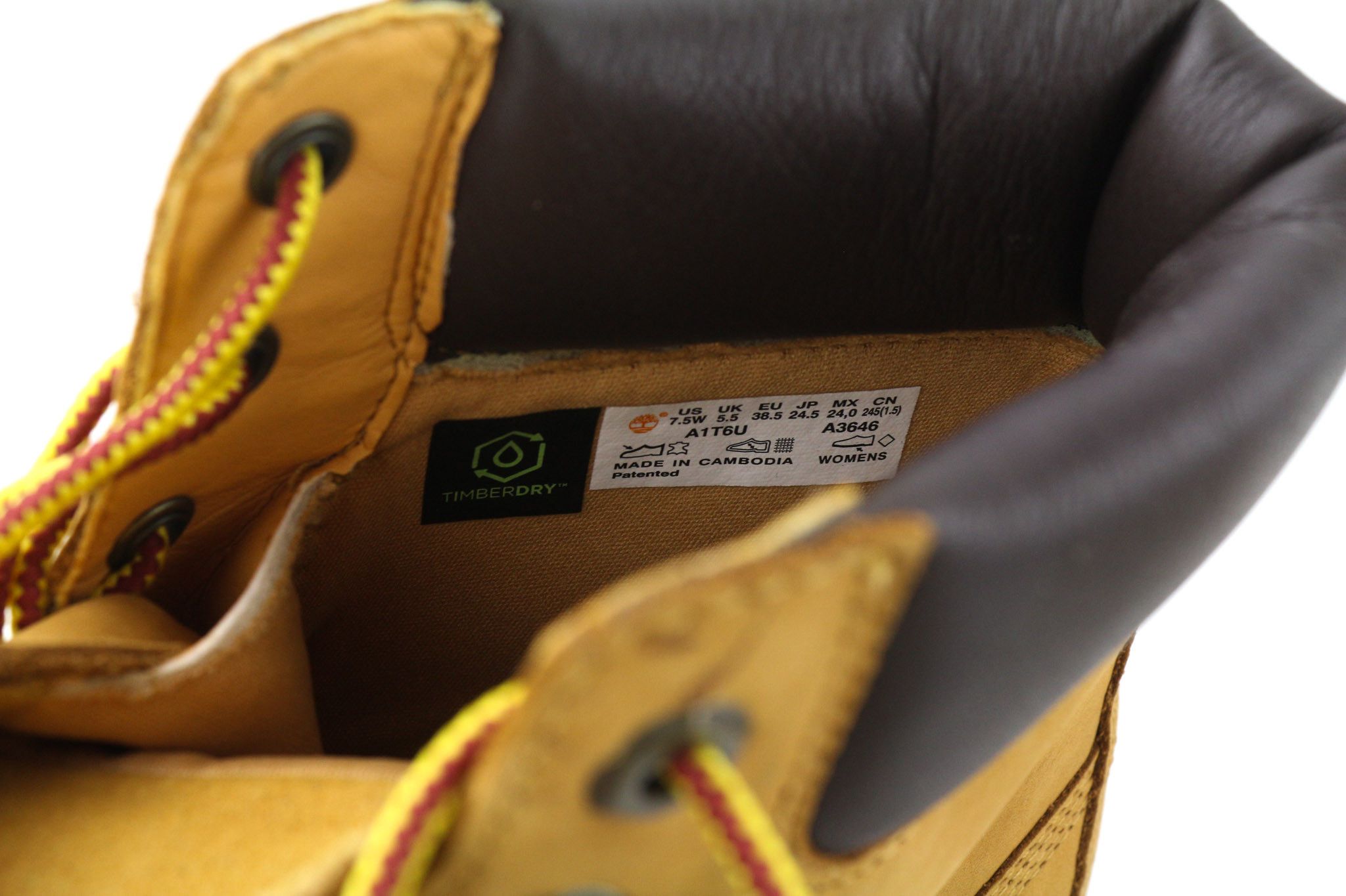 Timberland A1T6U-A3646 EU38/38.5 Brown Leather Lace Boots 81177 Size US 7 / IT 37 - 8 Thumbnail