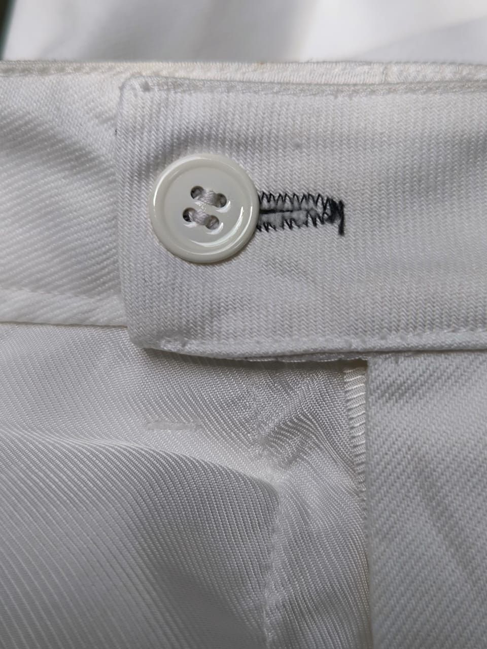 Balenciaga × Vintage White Pants Black Striped Balenciaga Size 25" / US 0 / IT 36 - 12 Thumbnail
