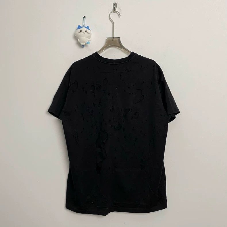 Givenchy Logo Print Holey Short Sleeve 2505-Nextarrow