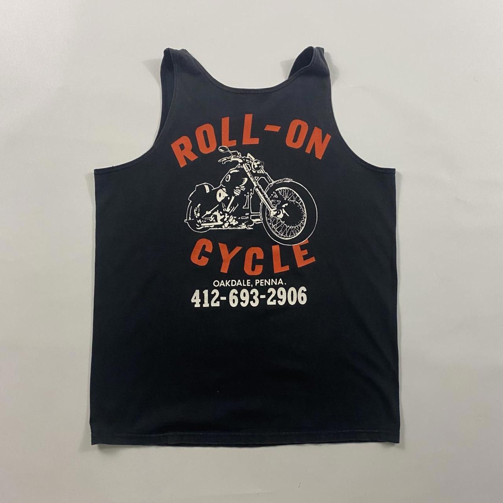 Vintage Vintage 90s Brothers In The Wild Skull Biker Tank Top Size US L / EU 52-54 / 3 - 2 Thumbnail