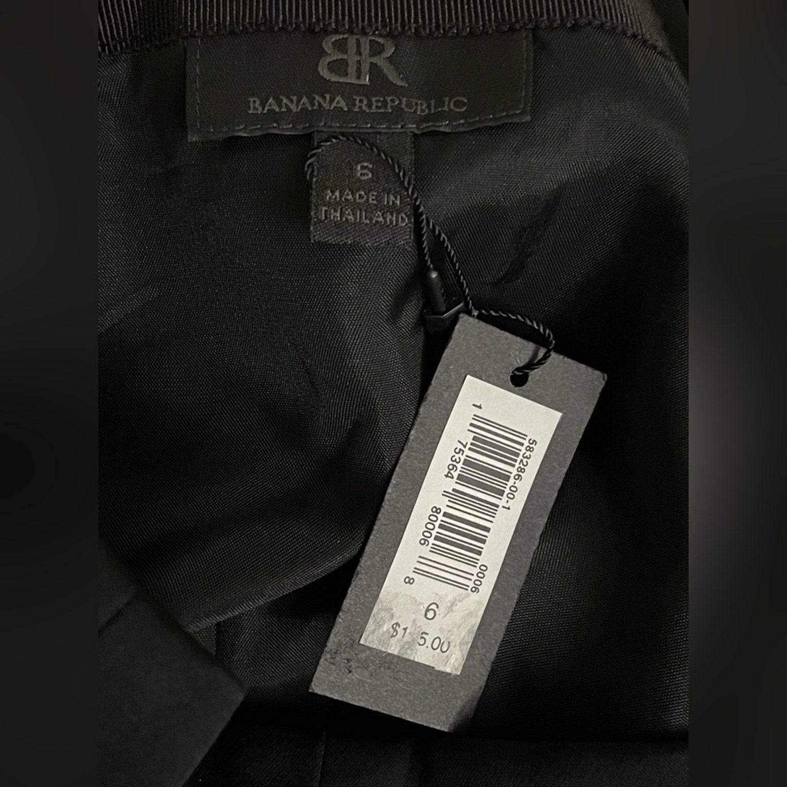 Banana Republic Banana Republic Black Satin Midi A-Line Skirt - Size 6 Size 28" / US 6 / IT 42 - 3 Thumbnail