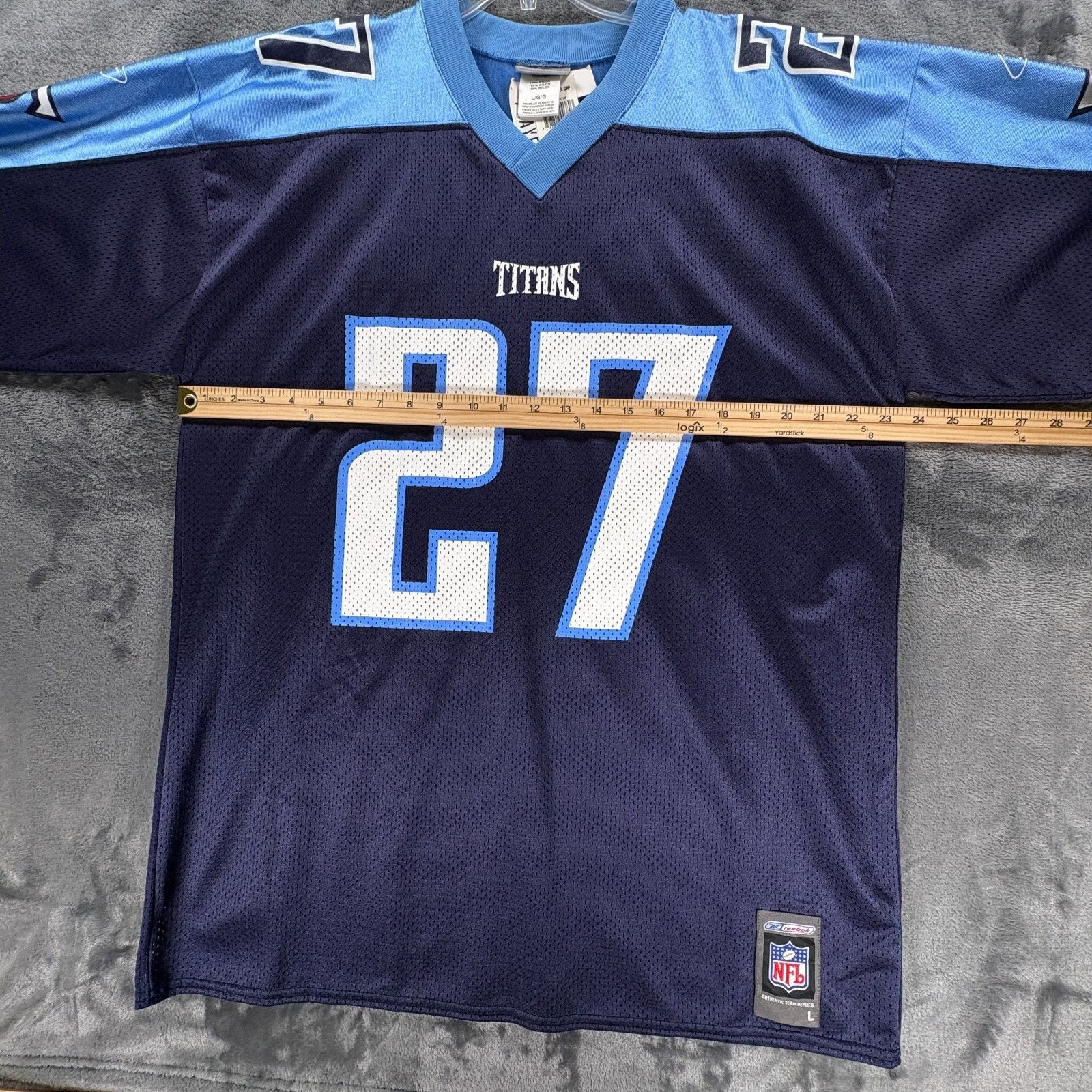 Reebok Reebok Titans Eddie George 27 Jersey Men L Blue NWT Vintage Size US L / EU 52-54 / 3 - 9 Thumbnail