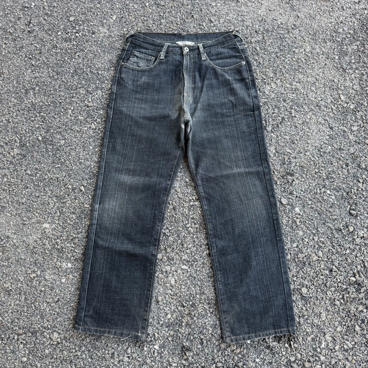 Japanese Brand × Jean × Vintage VINTAGE GUMU INTERNATIONAL BLACK JEAN DENIM PANTS Size US 32 / EU 48 - 2 Thumbnail