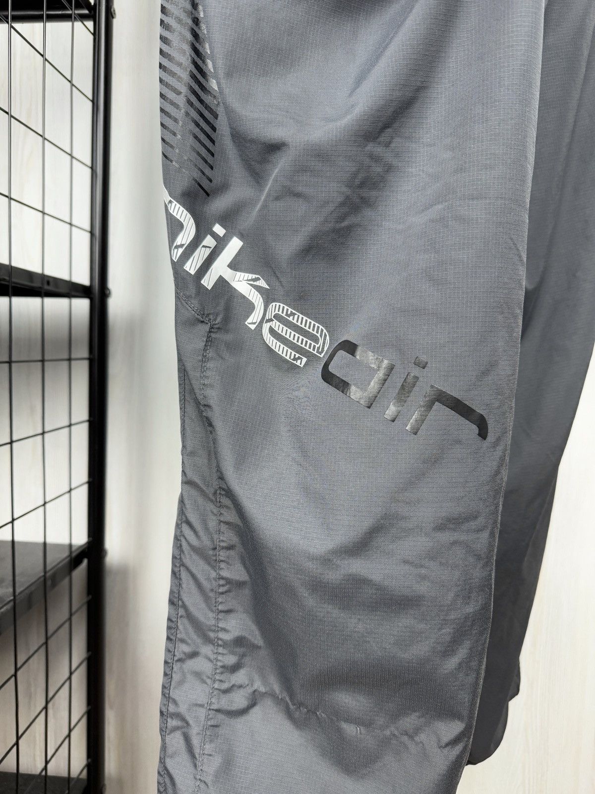 Nike Nike Air vintage y2k drill tightening grey track pants XL Size US 36 / EU 52 - 8 Thumbnail