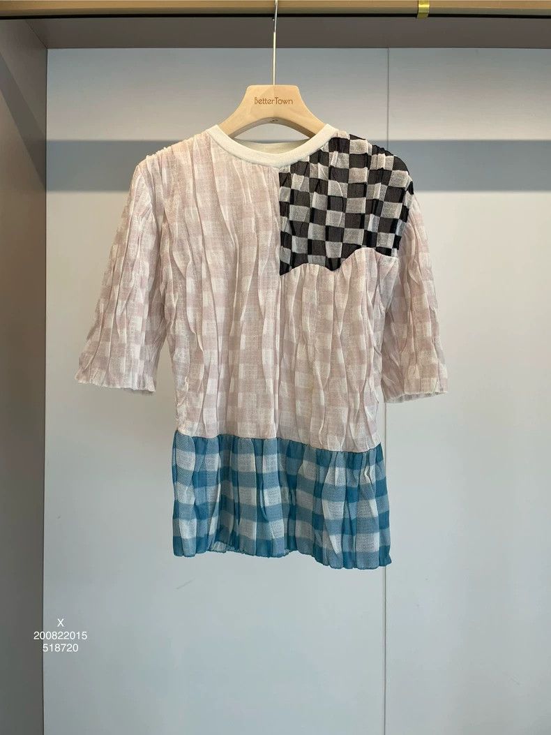 Loewe Loewe Colorblock Silk Short-Sleeve T-shirt Size US M / EU 48-50 / 2 - 1 Thumbnail