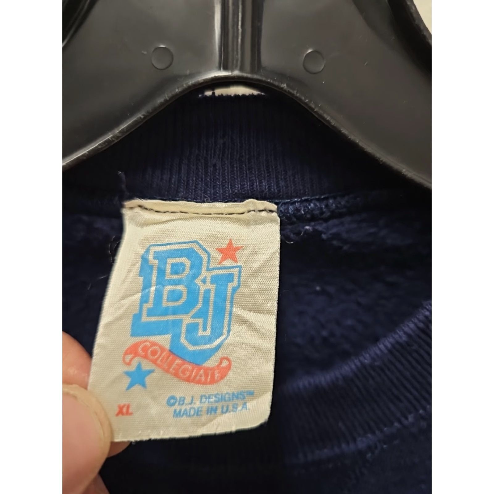 Russell Athletic Vtg 90’s Monmouth College Russell Crewneck Sweatshirt XL Blue Mens Regular Cotton Blend Pullover 3/2 ss Reversible Distressed Size US XL / EU 56 / 4 - 3 Thumbnail