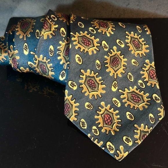 Christian Dior Monsieur × Dior Dior Mid Century Modern Sunflower Floral Neckwear Tie 100% A Size ONE SIZE - 8 Thumbnail